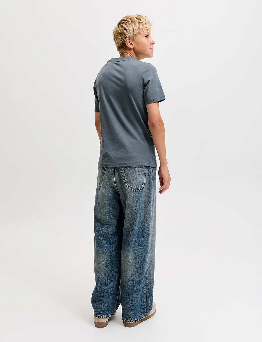 Jack & Jones - JJTOM TEE SS CREW NECK SN JNR - kortærmede t-shirts - turbulence - 3