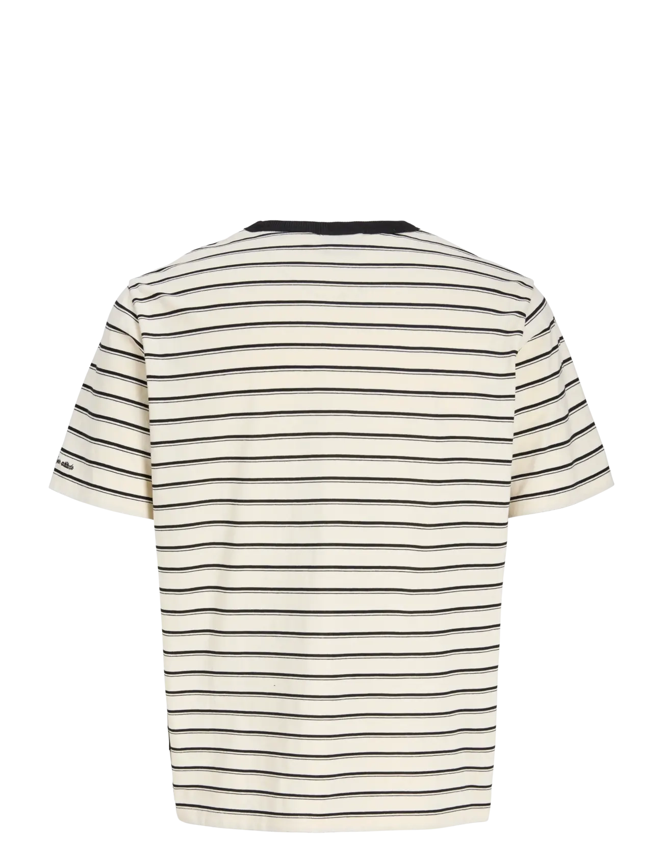 Jack & Jones - JJAXEL STRIPE TEE SS CREW NECK JNR - antique white - 1