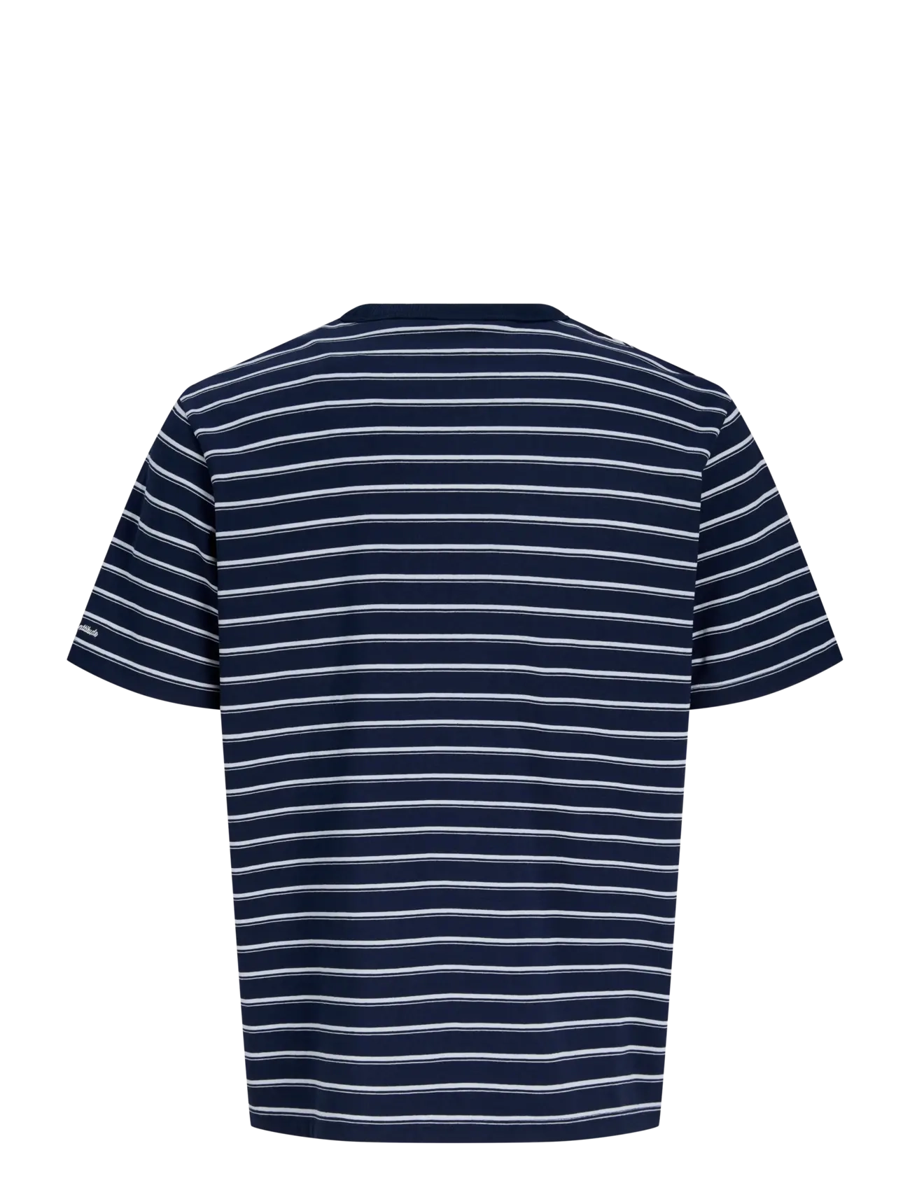 Jack & Jones - JJAXEL STRIPE TEE SS CREW NECK JNR - kortærmede t-shirts - navy blazer - 1
