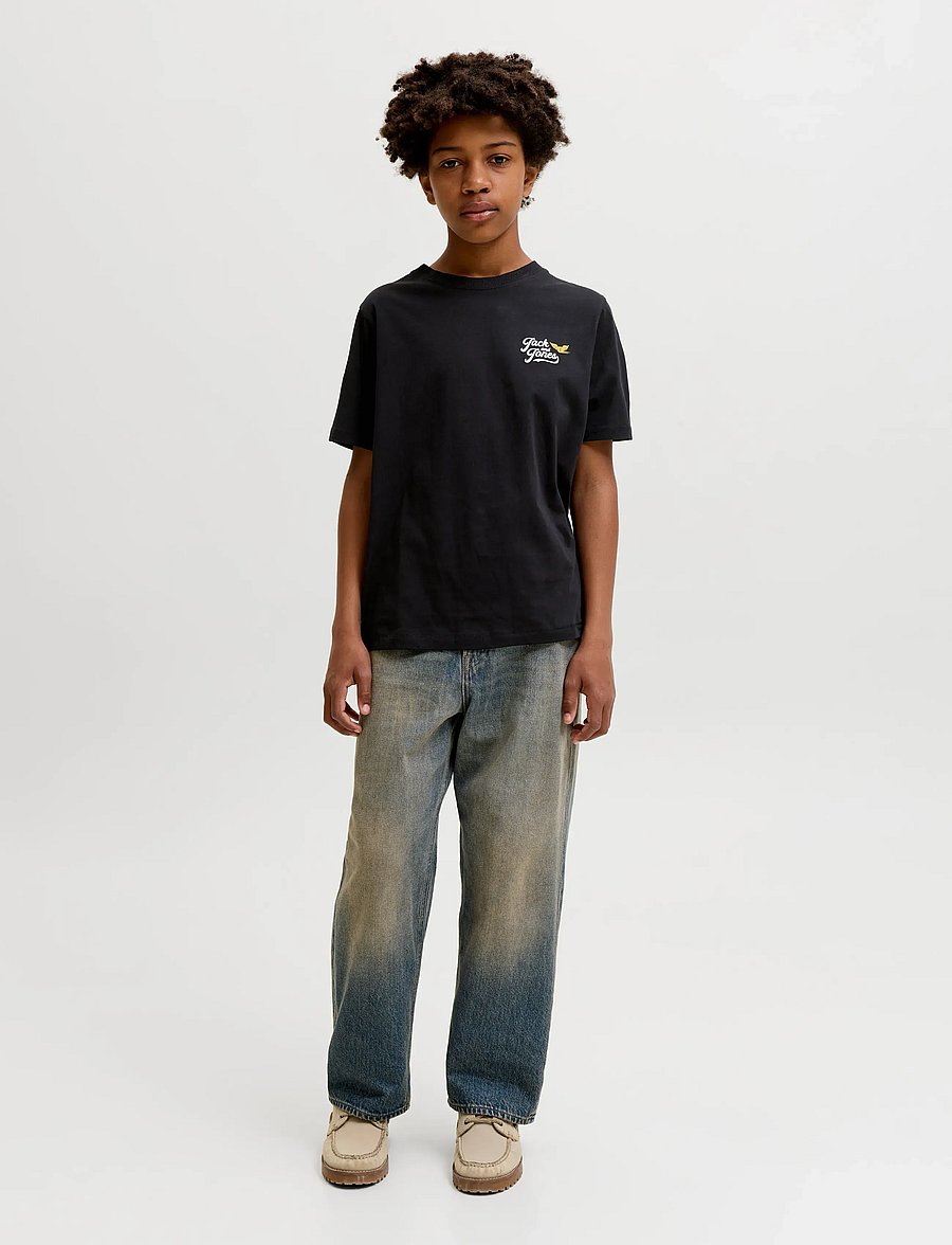 Jack & Jones - JJLEGEND TEE SS CREW NECK JNR - kurzärmelige - black - 4