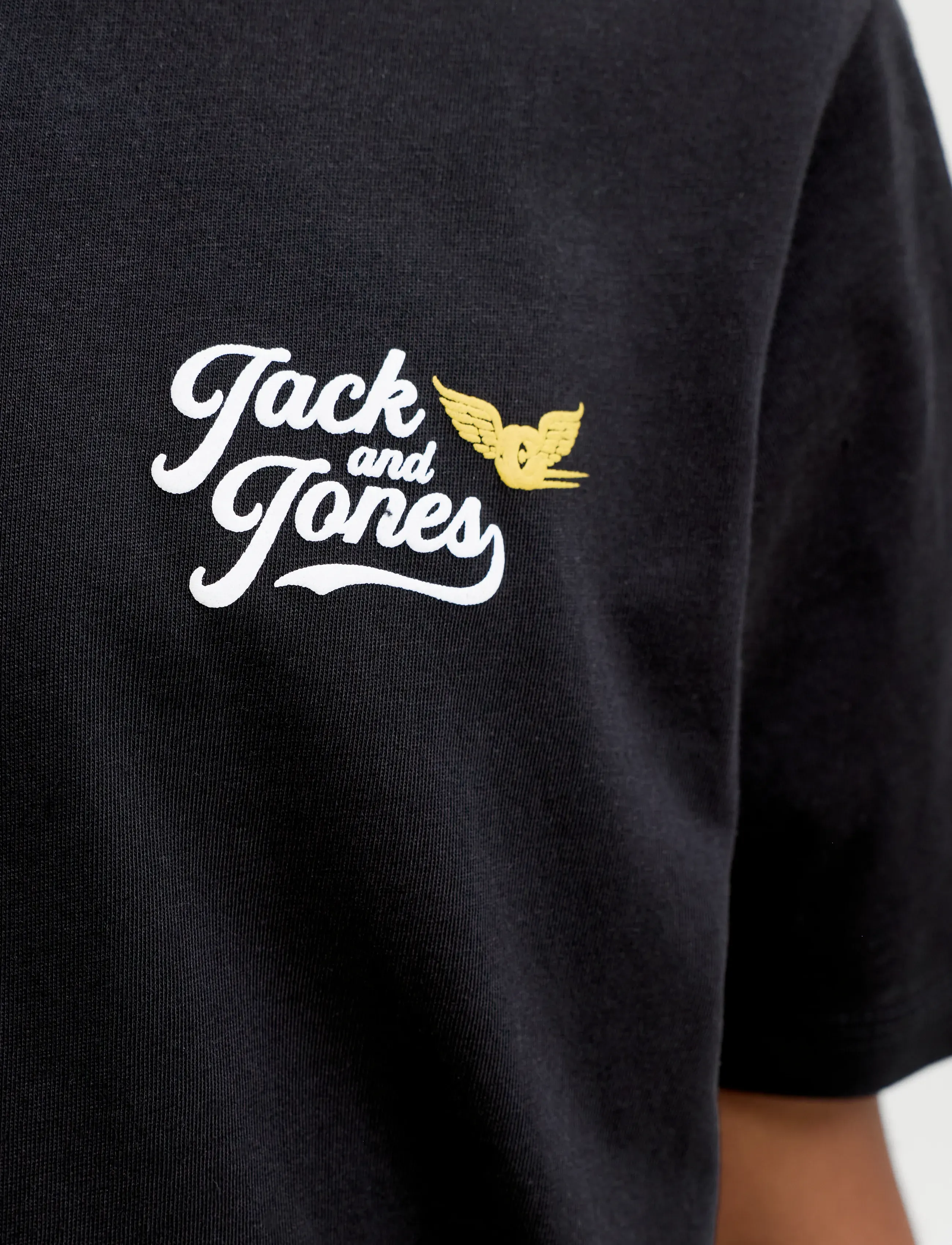 Jack & Jones - JJLEGEND TEE SS CREW NECK JNR - short-sleeved t-shirts - black - 5