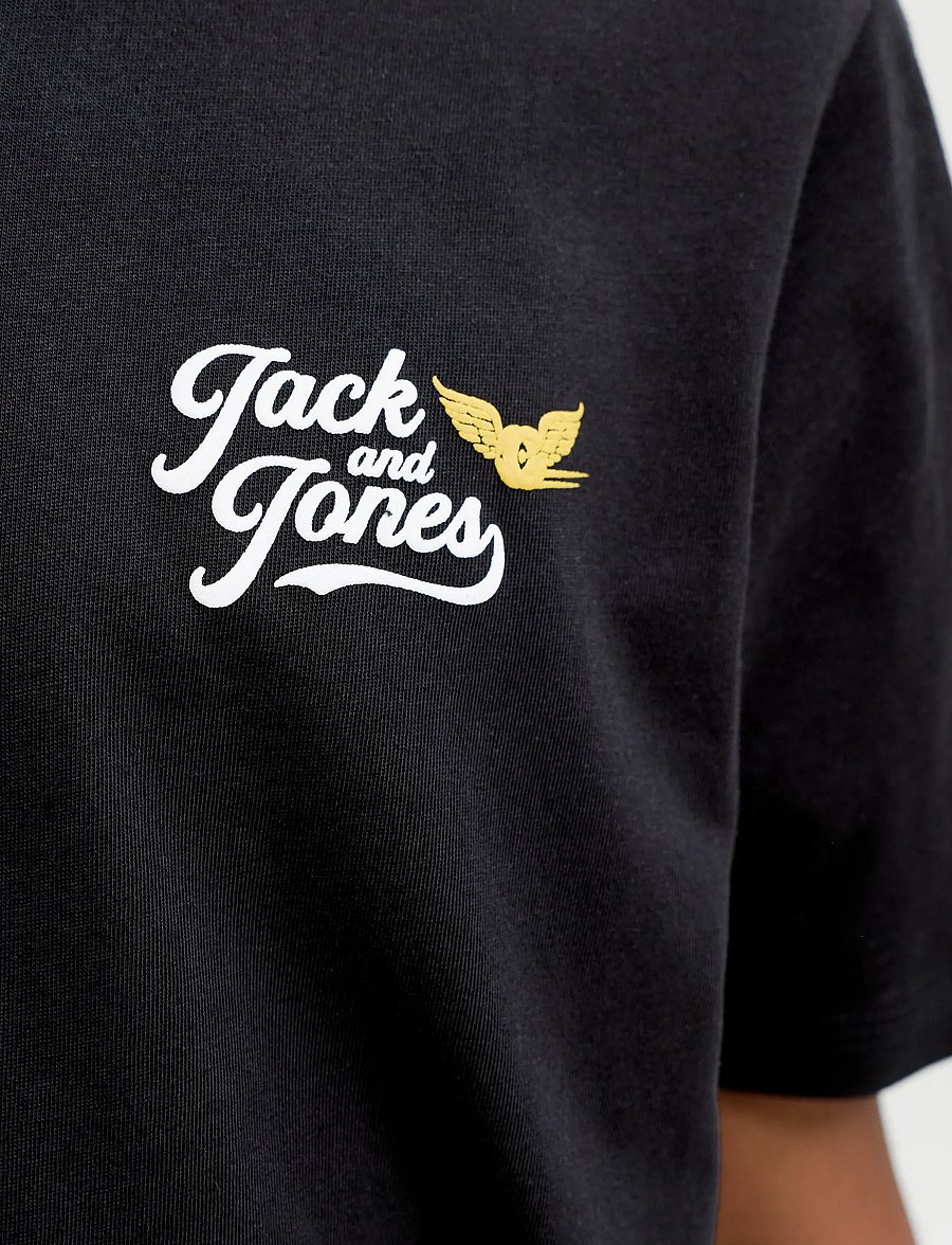 Jack & Jones - JJLEGEND TEE SS CREW NECK JNR - kurzärmelige - black - 5