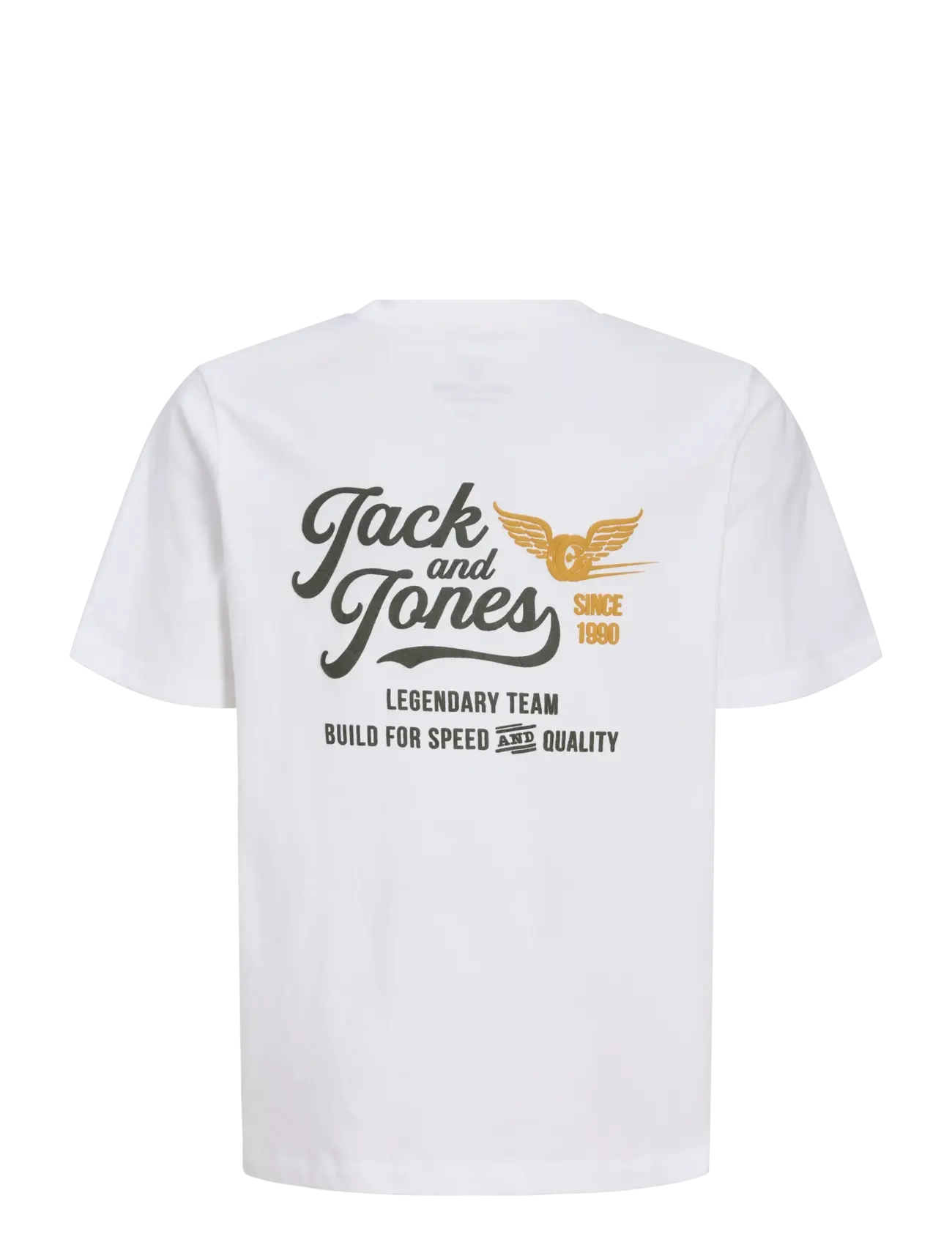 Jack & Jones - JJLEGEND TEE SS CREW NECK JNR - short-sleeved t-shirts - bright white - 2