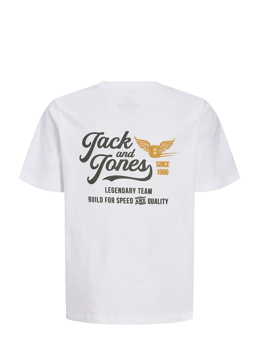 Jack & Jones - JJLEGEND TEE SS CREW NECK JNR - lühikeste varrukatega t-särgid - bright white - 2