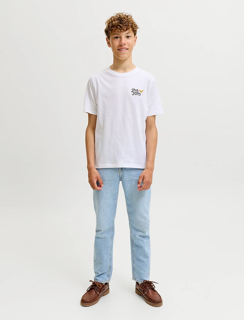 Jack & Jones - JJLEGEND TEE SS CREW NECK JNR - kurzärmelige - bright white - 4