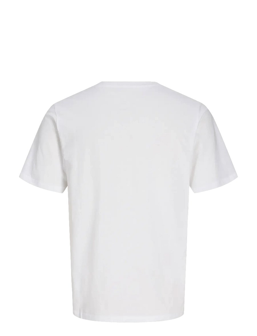 Jack & Jones - JJXMAS FUN TEE SS CREW NECK JNR - kortærmede t-shirts - bright white - 1