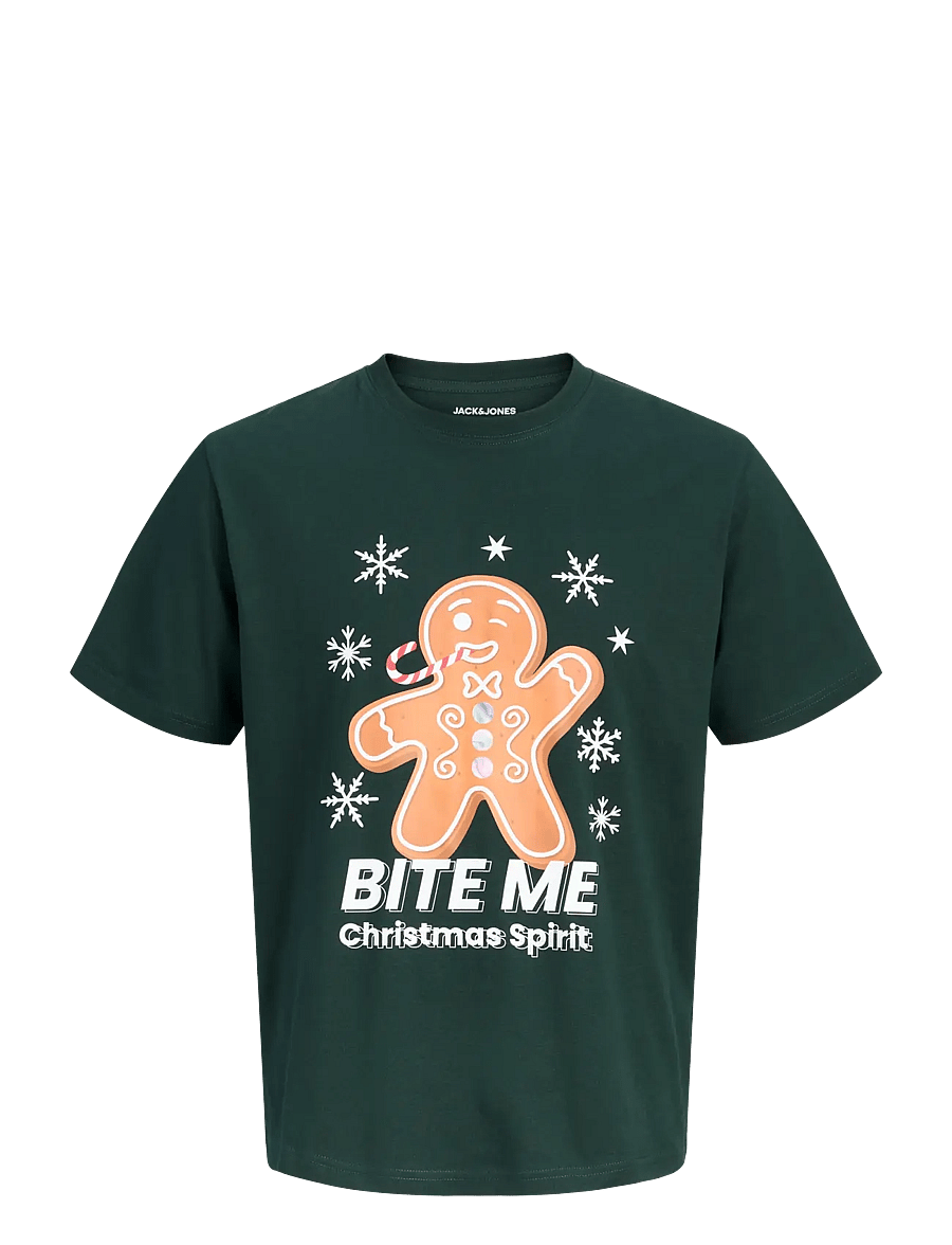 Jack & Jones - JJXMAS FUN TEE SS CREW NECK JNR - kurzärmelige - scarab - 0