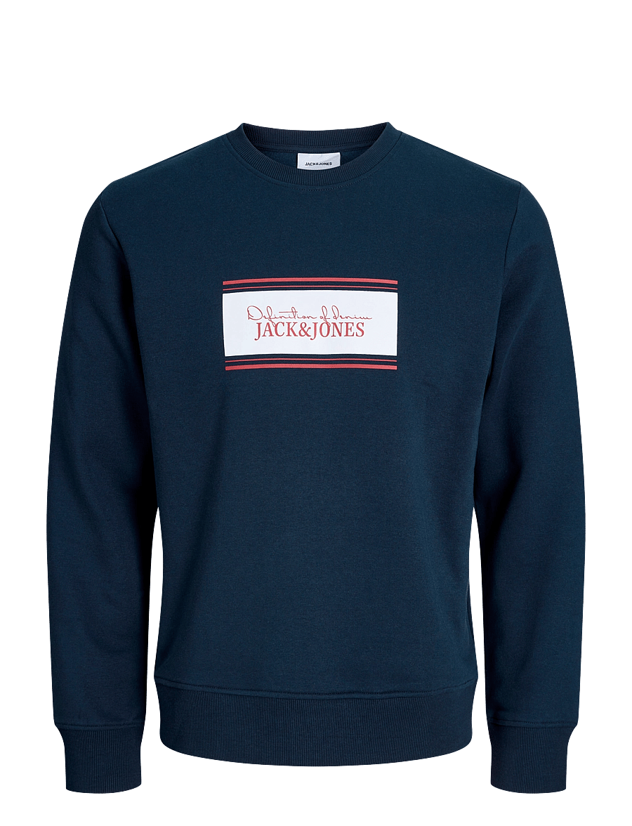 Jack & Jones - JJBUSTER SWEAT CREW NECK BTS JNR - sweatshirts - navy blazer - 0