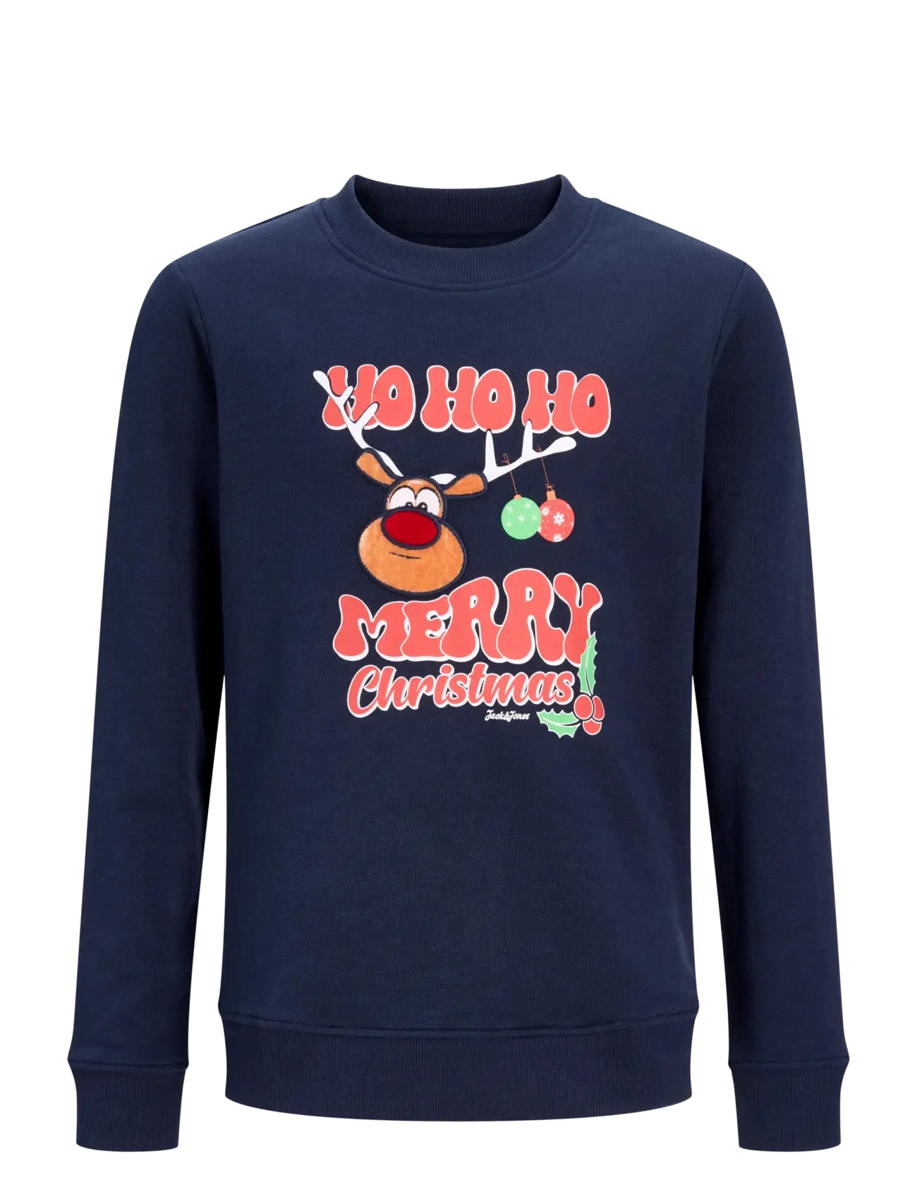 Jack & Jones JJXMAS FUN SWEAT CREW NECK JNR - Topid - NAVY BLAZER / navy