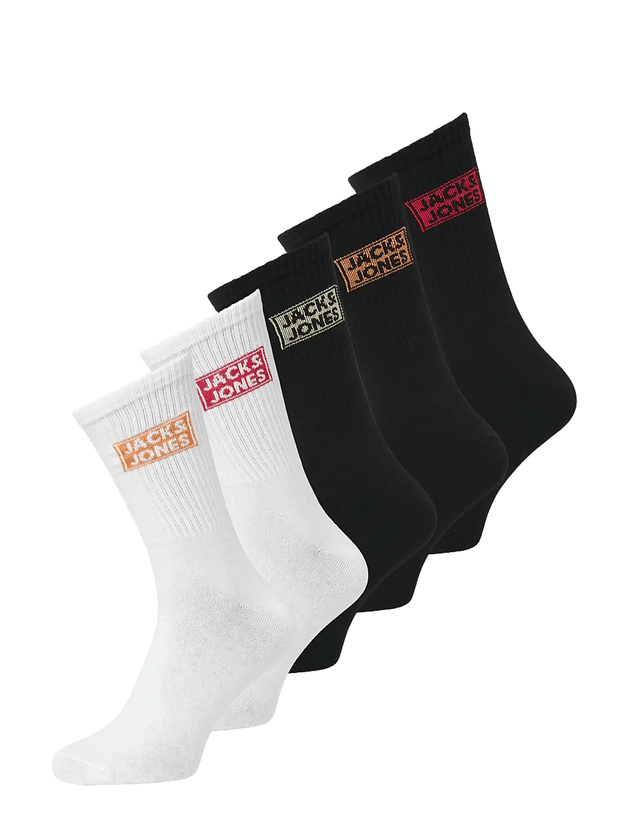 Jack & Jones - JACDAZE TENNIS SOCKS 5 PACK JNR BTW - black - 0