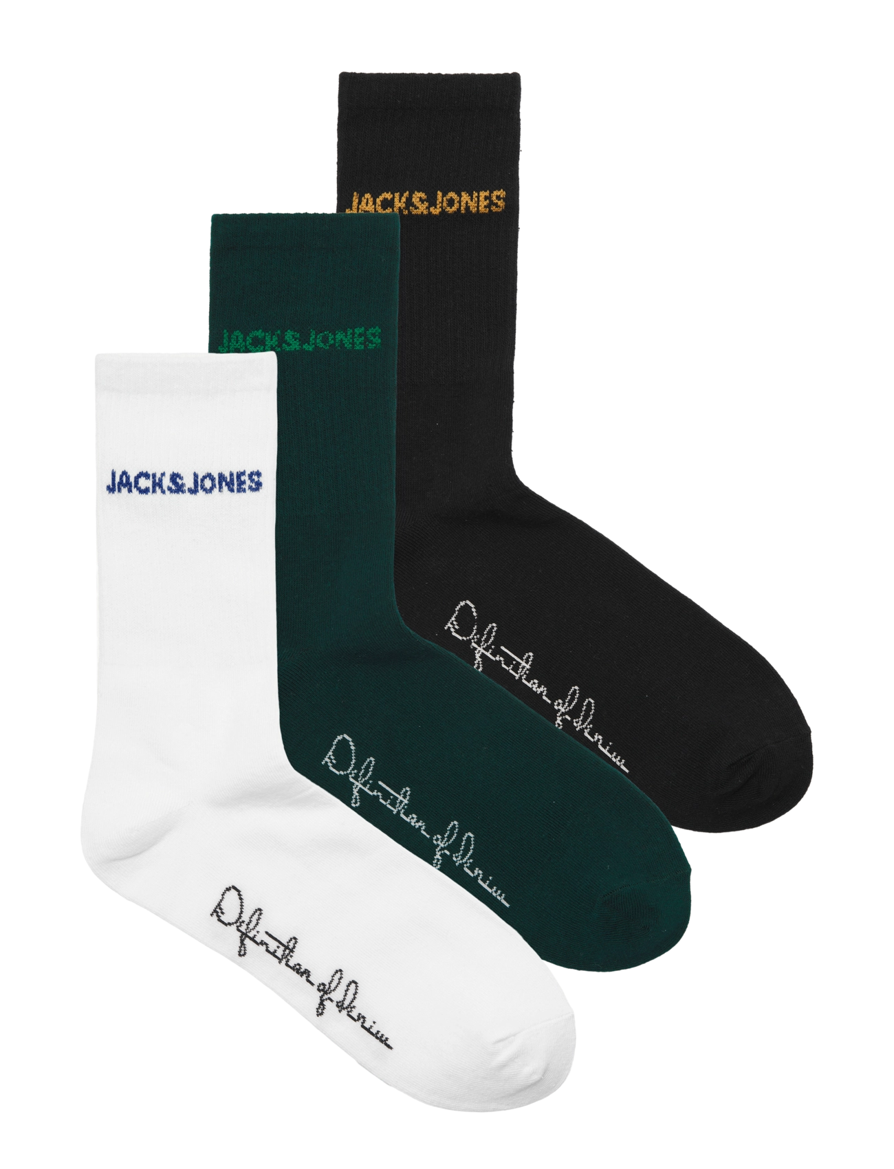 Jack & Jones JACBRUNO TENNIS SOCKS 3 PACK JNR - Strumpor & Tights - BLACK / black