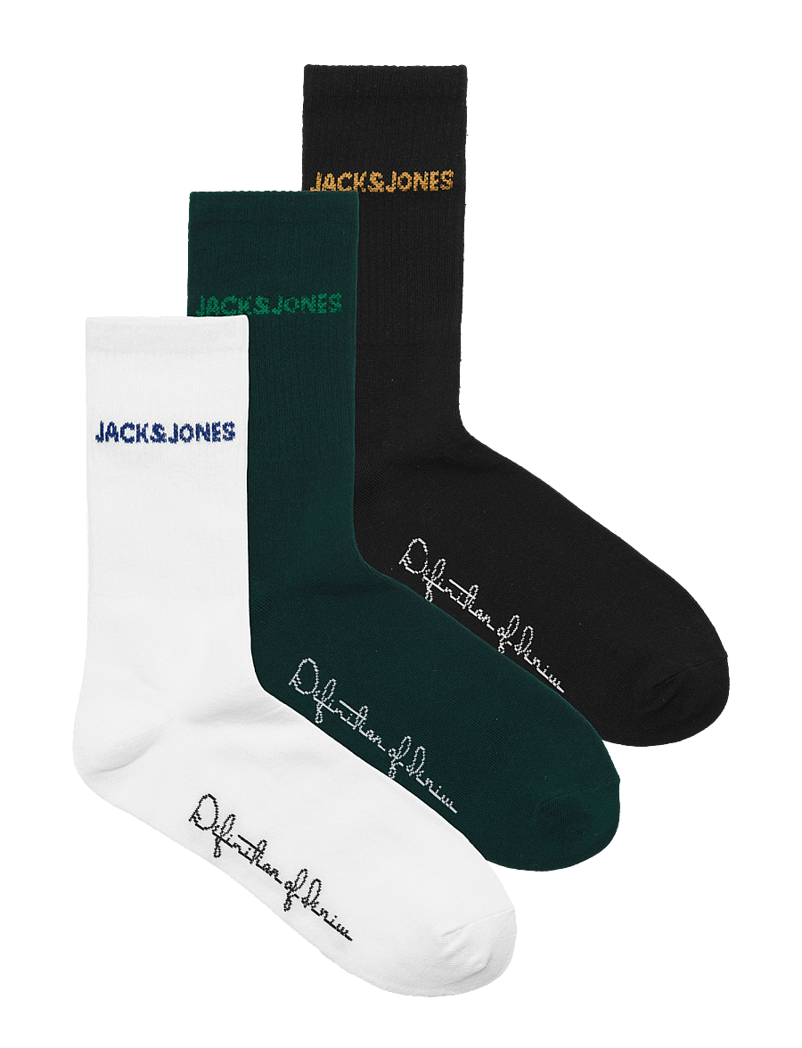 Jack & Jones - JACBRUNO TENNIS SOCKS 3 PACK JNR - black - 0