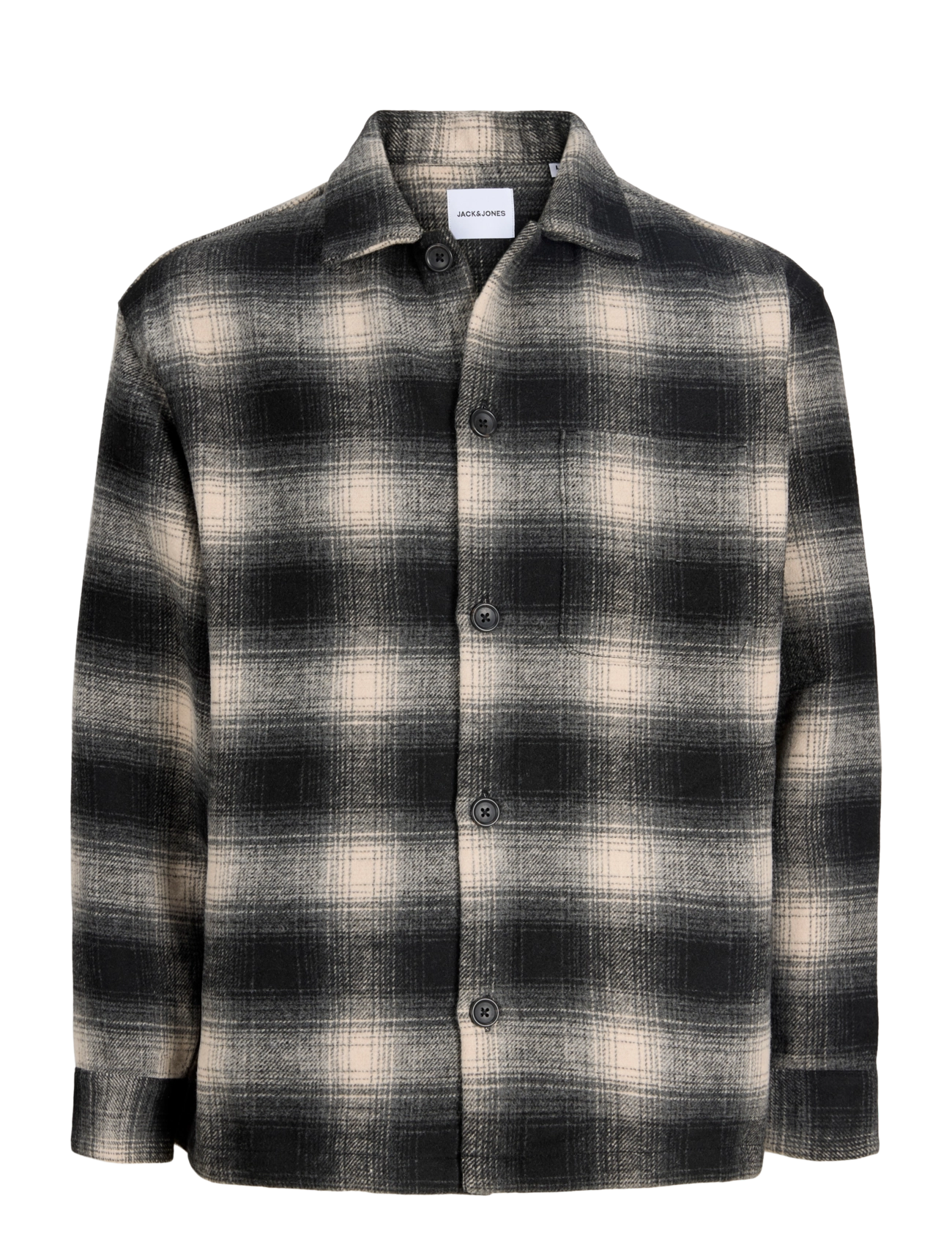 Jack & Jones JJESOHO OLLIE OVERSHIRT LS SN JNR - Nach Größe einkaufen - ASPHALT / grey