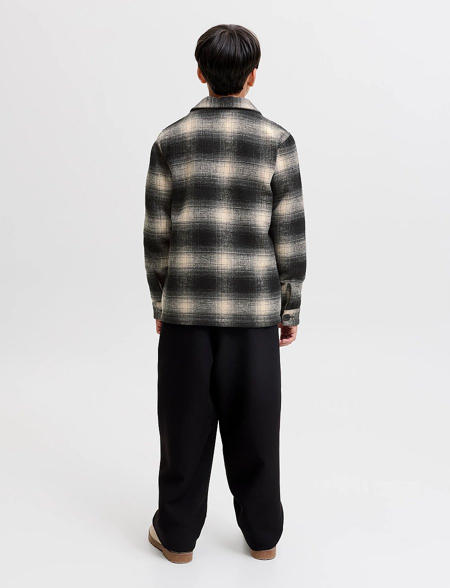 Jack & Jones - JJESOHO OLLIE OVERSHIRT LS SN JNR - asphalt - 2