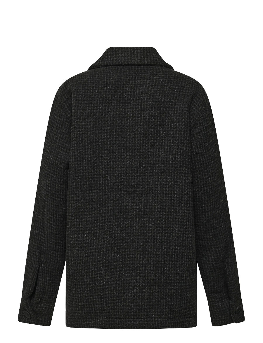 Jack & Jones - JJESOHO OLLIE OVERSHIRT LS SN JNR - langärmlige hemden - black - 1