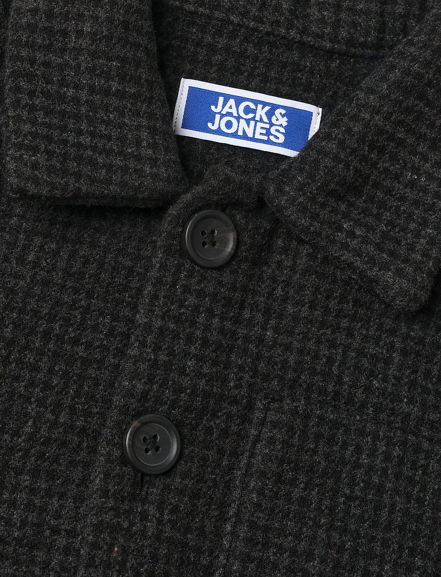 Jack & Jones - JJESOHO OLLIE OVERSHIRT LS SN JNR - langärmlige hemden - black - 2