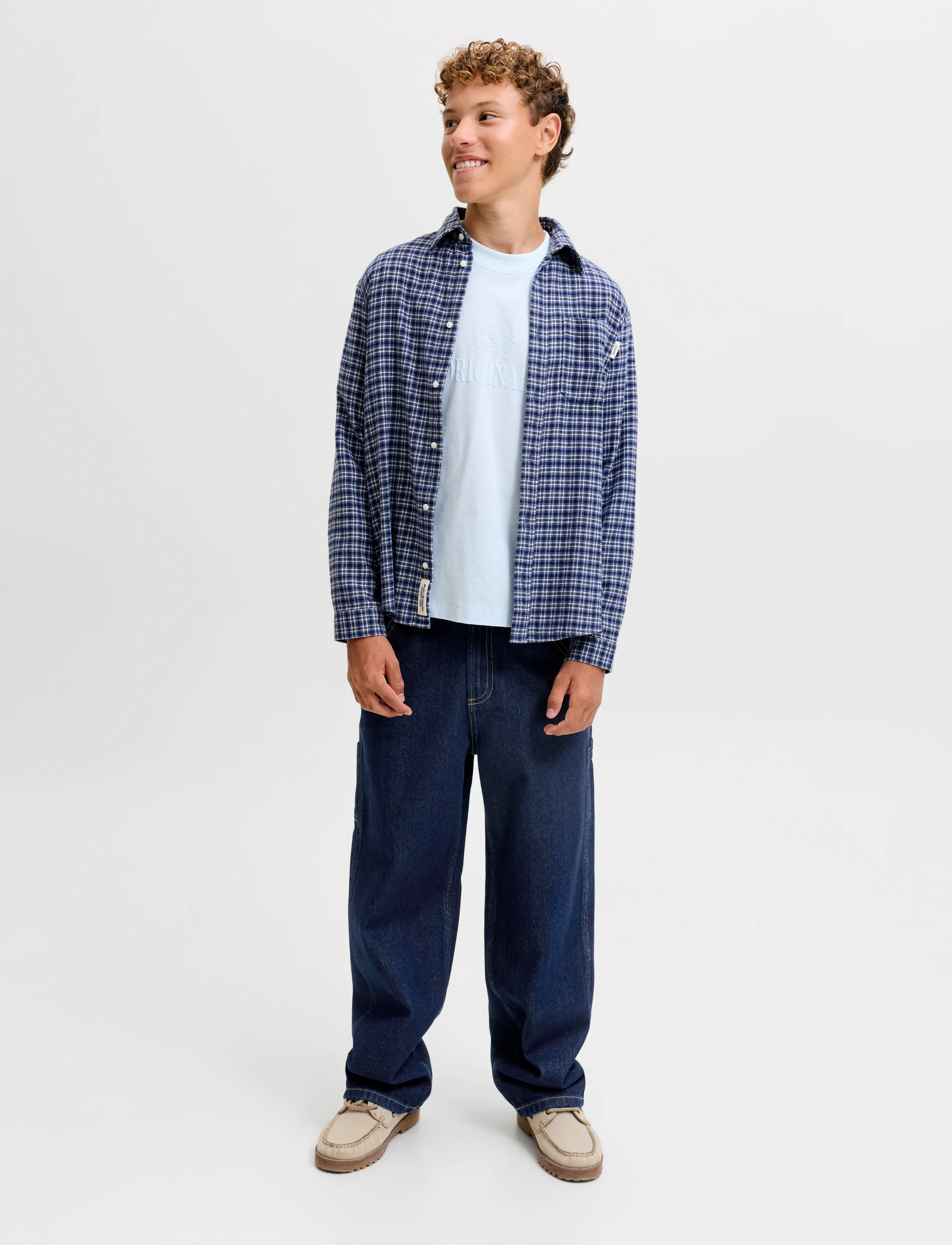Jack & Jones - JJIALEX JJCARPENTER AT 561 JNR - blue denim - 4