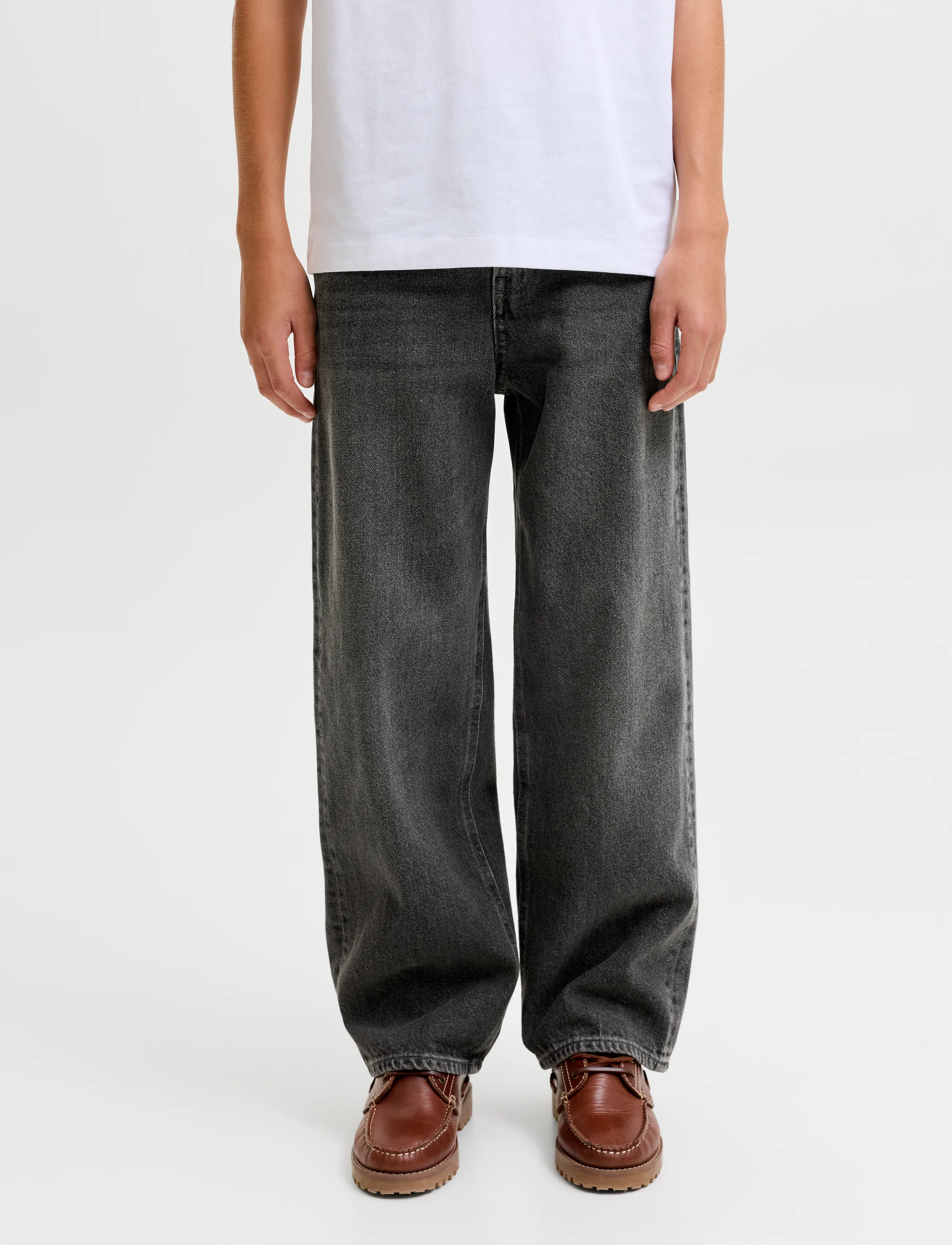 Jack & Jones JJIALEX JJORIGINAL AT 282 JNR - Jeans - BLACK DENIM / black
