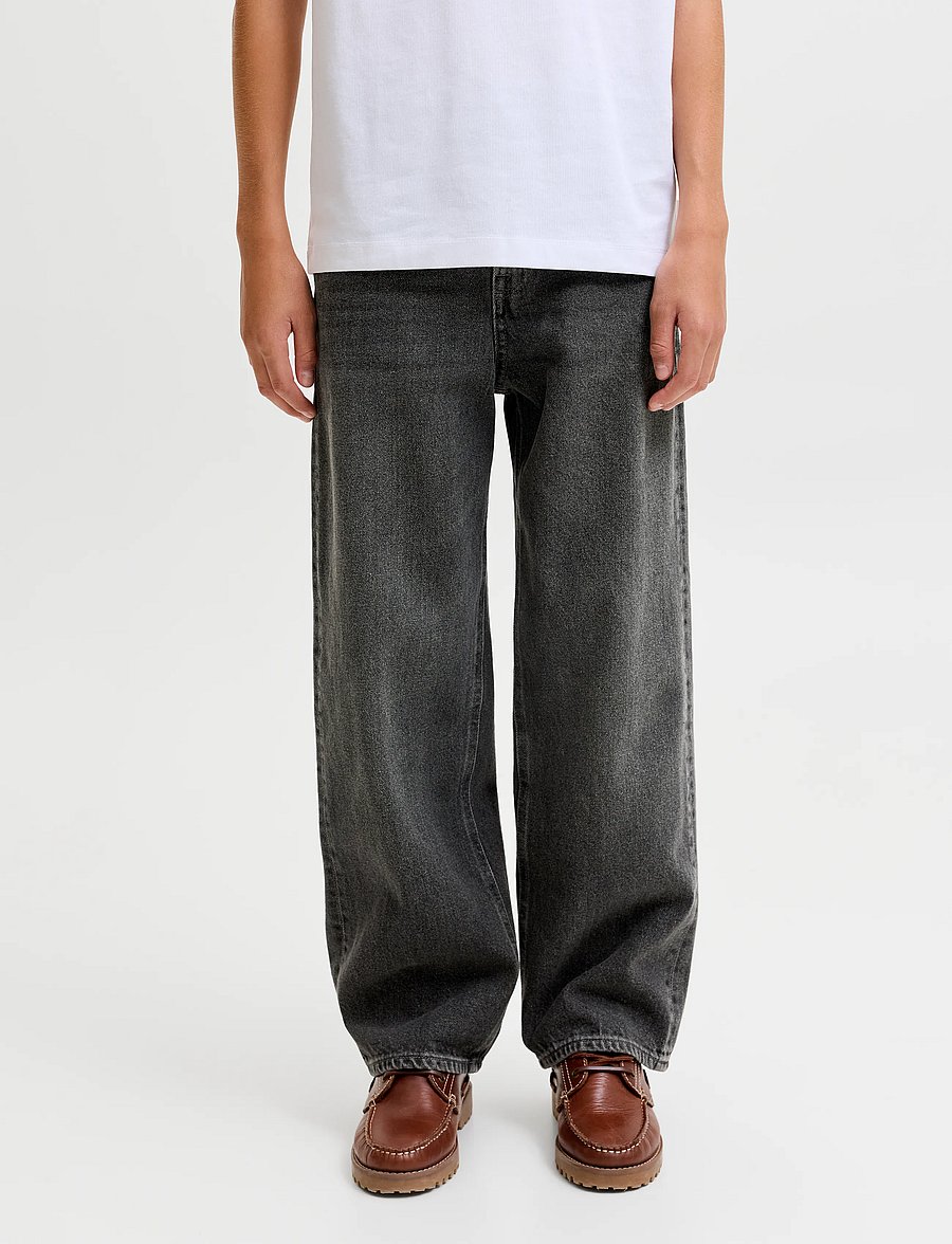Jack & Jones - JJIALEX JJORIGINAL AT 282 JNR - loose jeans - black denim - 0