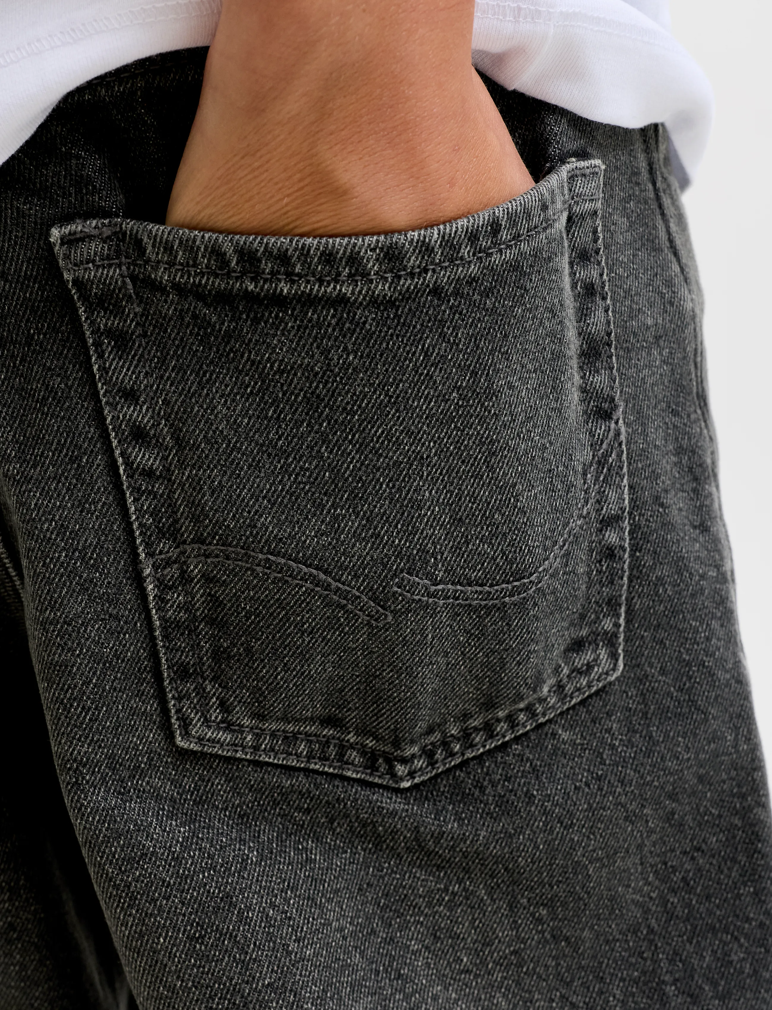Jack & Jones - JJIALEX JJORIGINAL AT 282 JNR - loose jeans - black denim - 5
