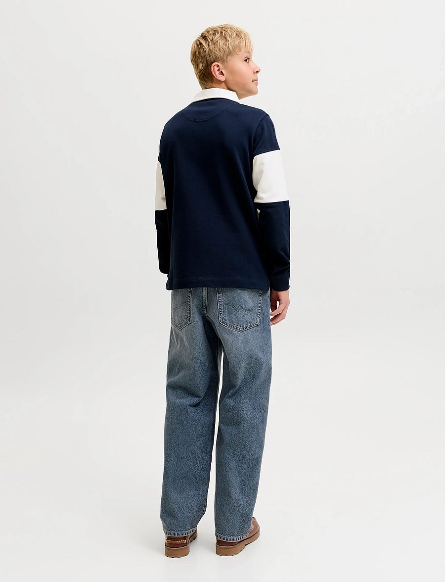 Jack & Jones - JJIALEX JJORIGINAL SQ 032 SN JNR - loose jeans - blue denim - 3