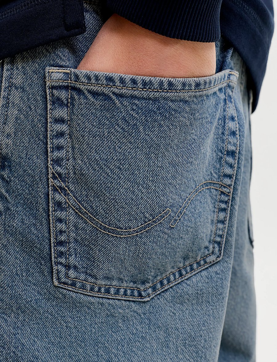 Jack & Jones - JJIALEX JJORIGINAL SQ 032 SN JNR - loose jeans - blue denim - 5