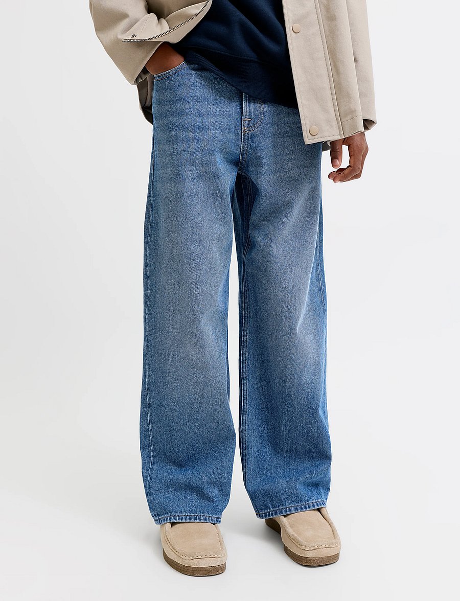 Jack & Jones - JJIDAVE JJORIGINAL AKM 200 NOOS JNR - alt laienevad teksad - blue denim - 0