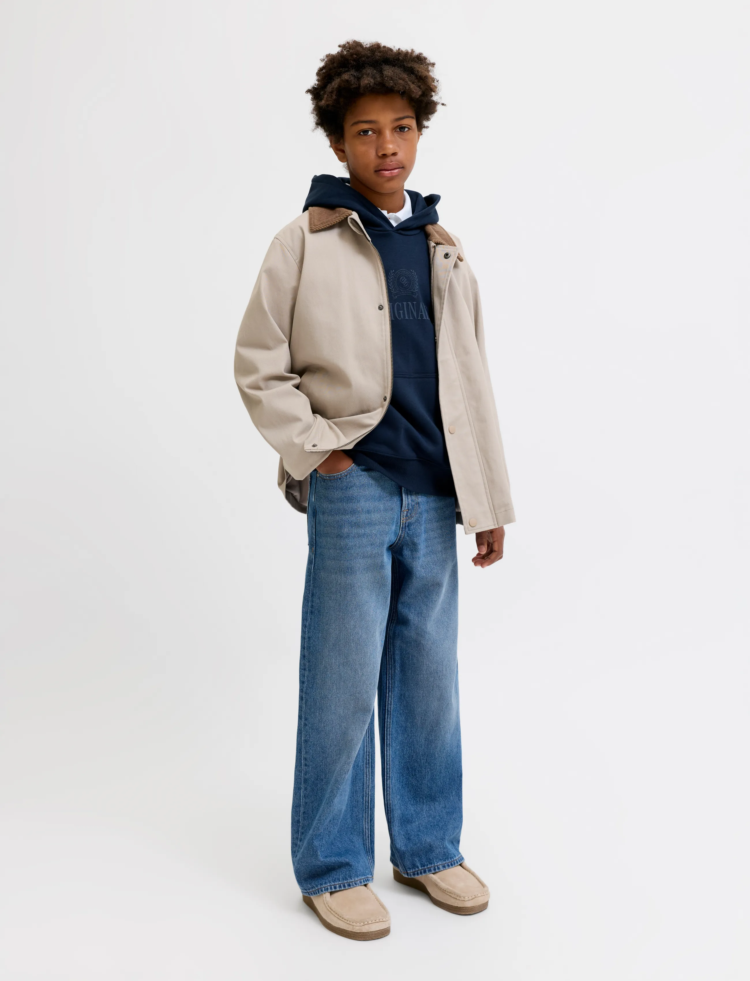 Jack & Jones - JJIDAVE JJORIGINAL AKM 200 NOOS JNR - alt laienevad teksad - blue denim - 4