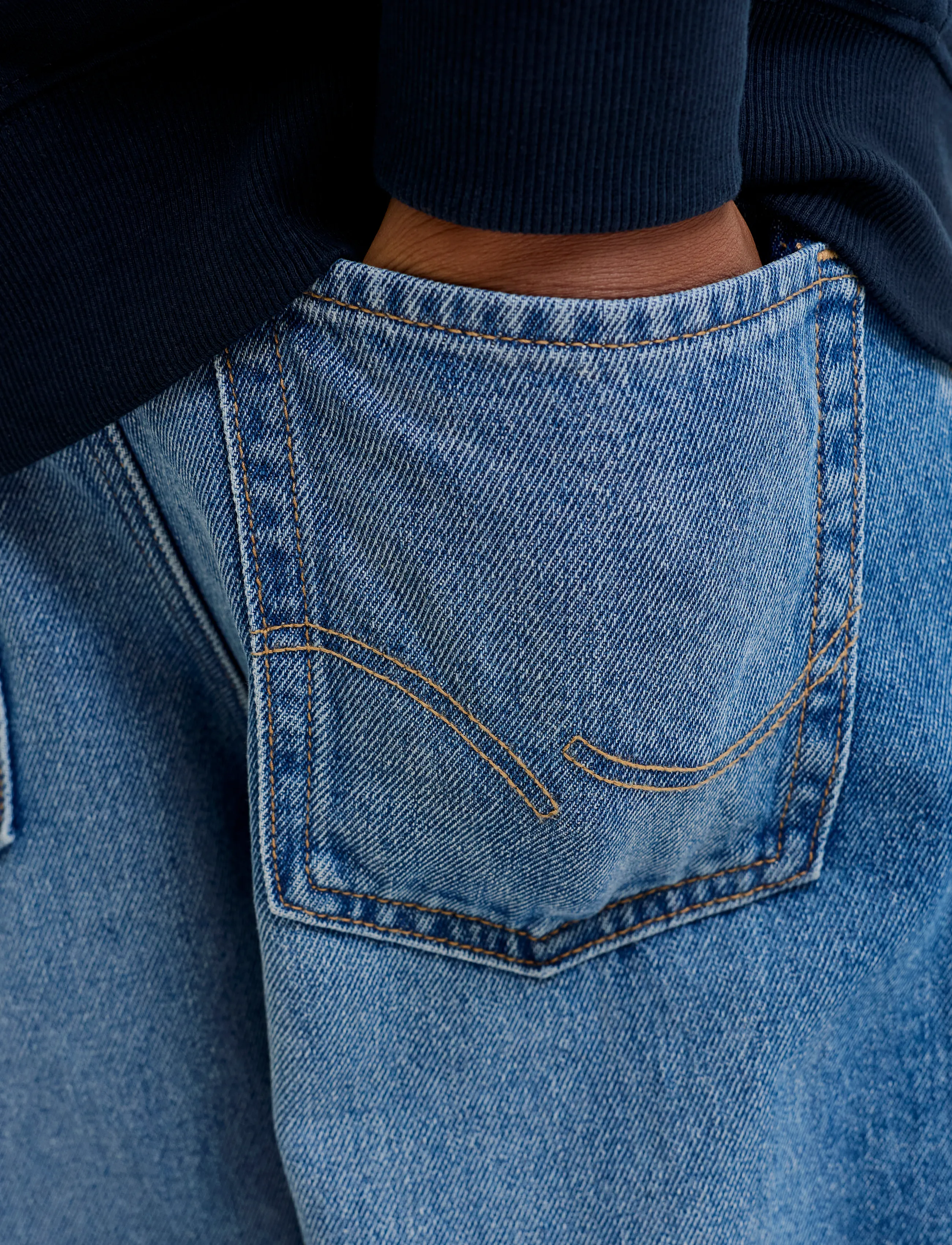 Jack & Jones - JJIDAVE JJORIGINAL AKM 200 NOOS JNR - alt laienevad teksad - blue denim - 5