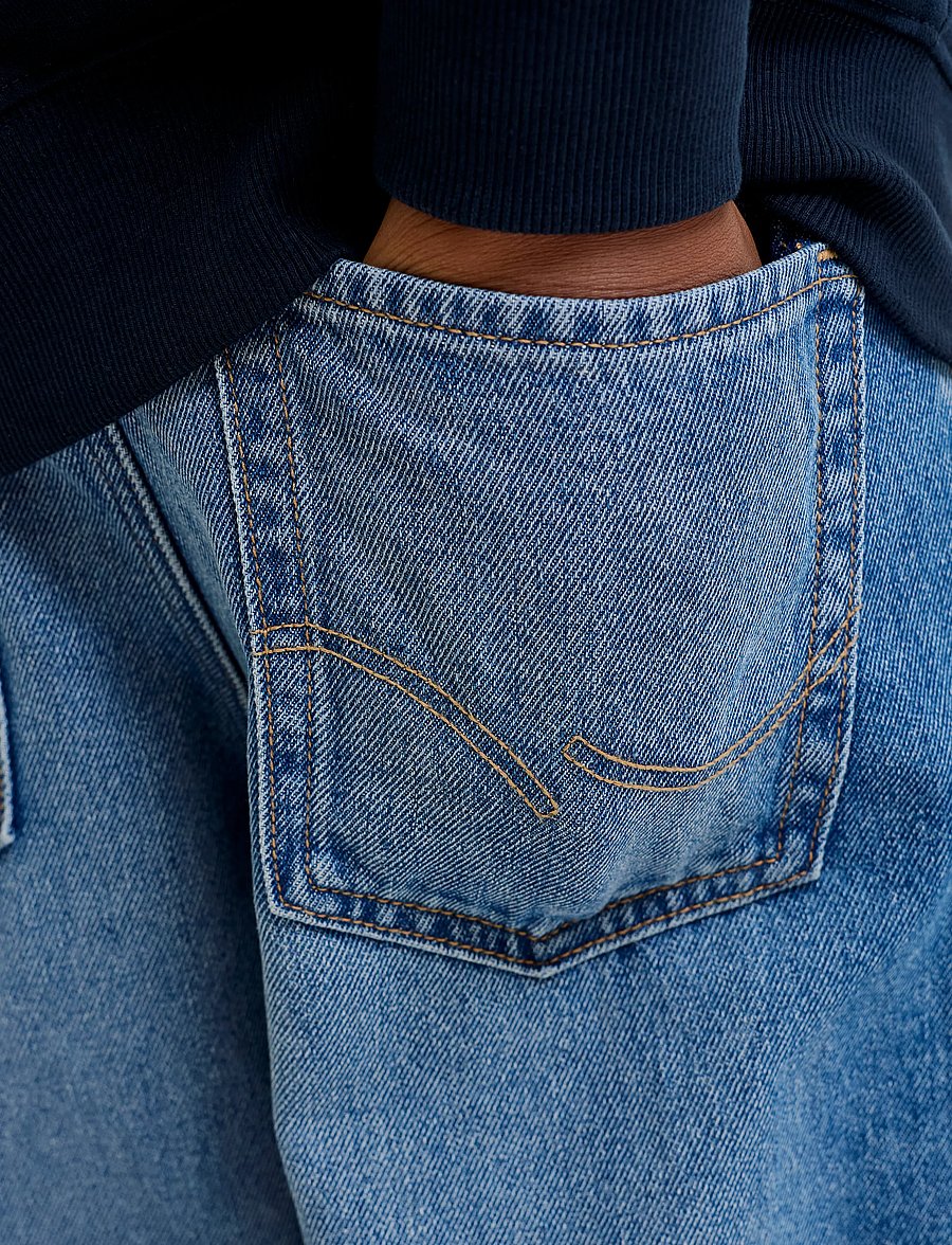 Jack & Jones - JJIDAVE JJORIGINAL AKM 200 NOOS JNR - alt laienevad teksad - blue denim - 5