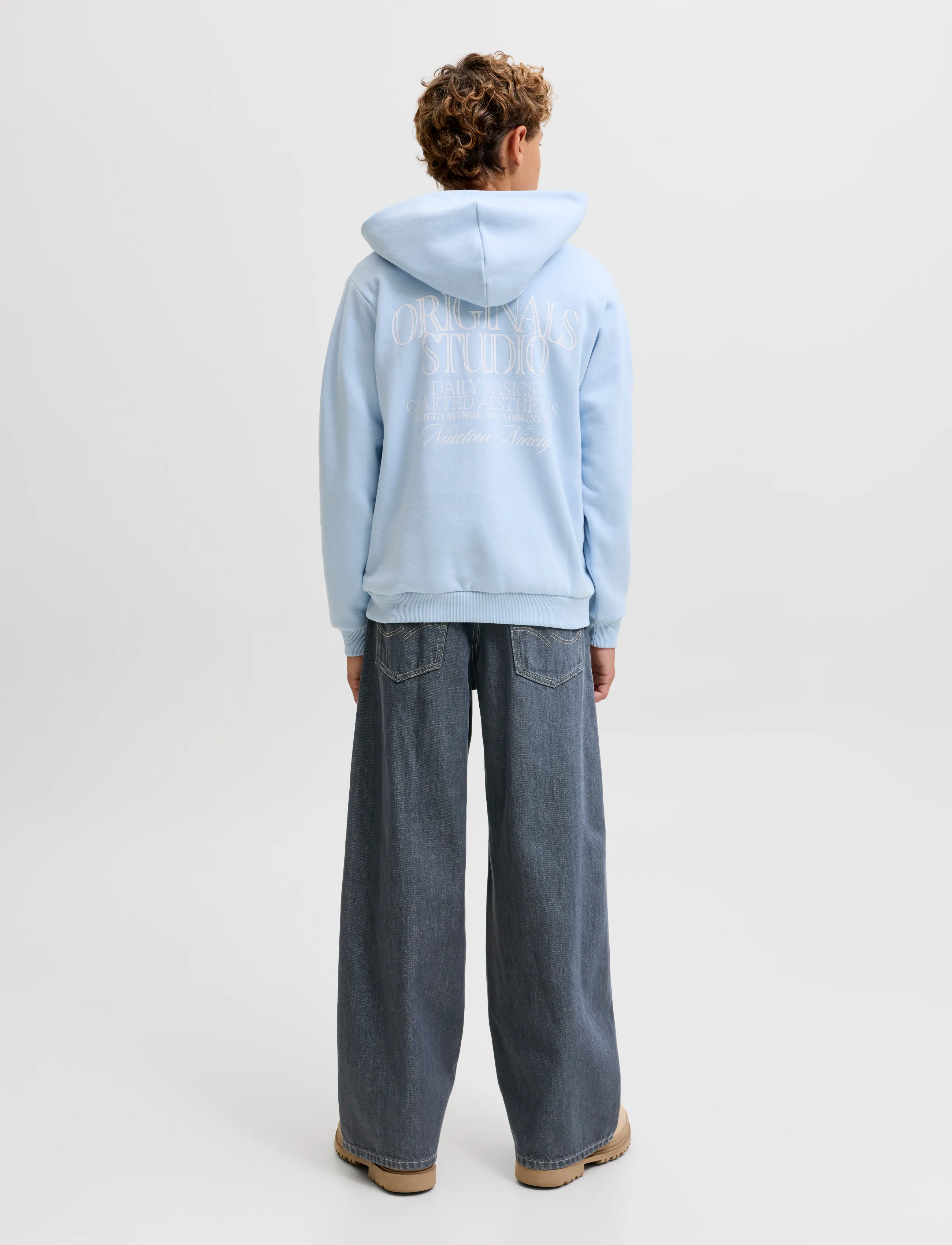 Jack & Jones - JJIDAVE JJORIGINAL AKM 899 SN JNR - vaba lõikega teksad - blue denim - 3