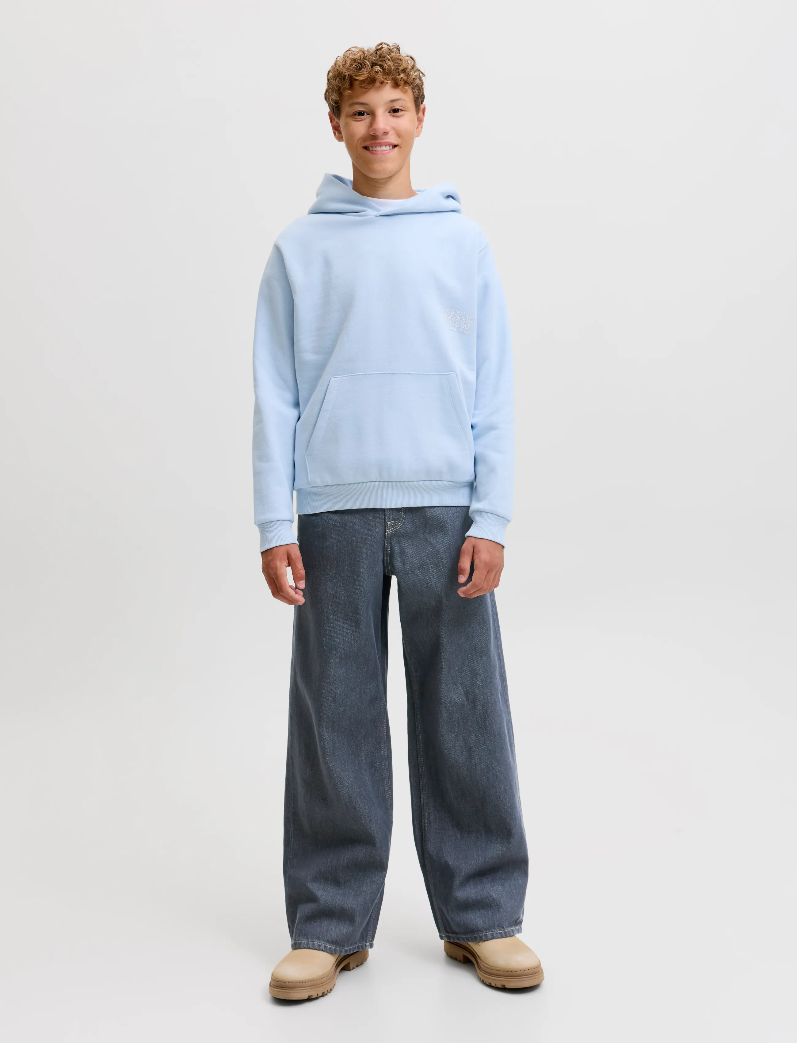 Jack & Jones - JJIDAVE JJORIGINAL AKM 899 SN JNR - vaba lõikega teksad - blue denim - 4