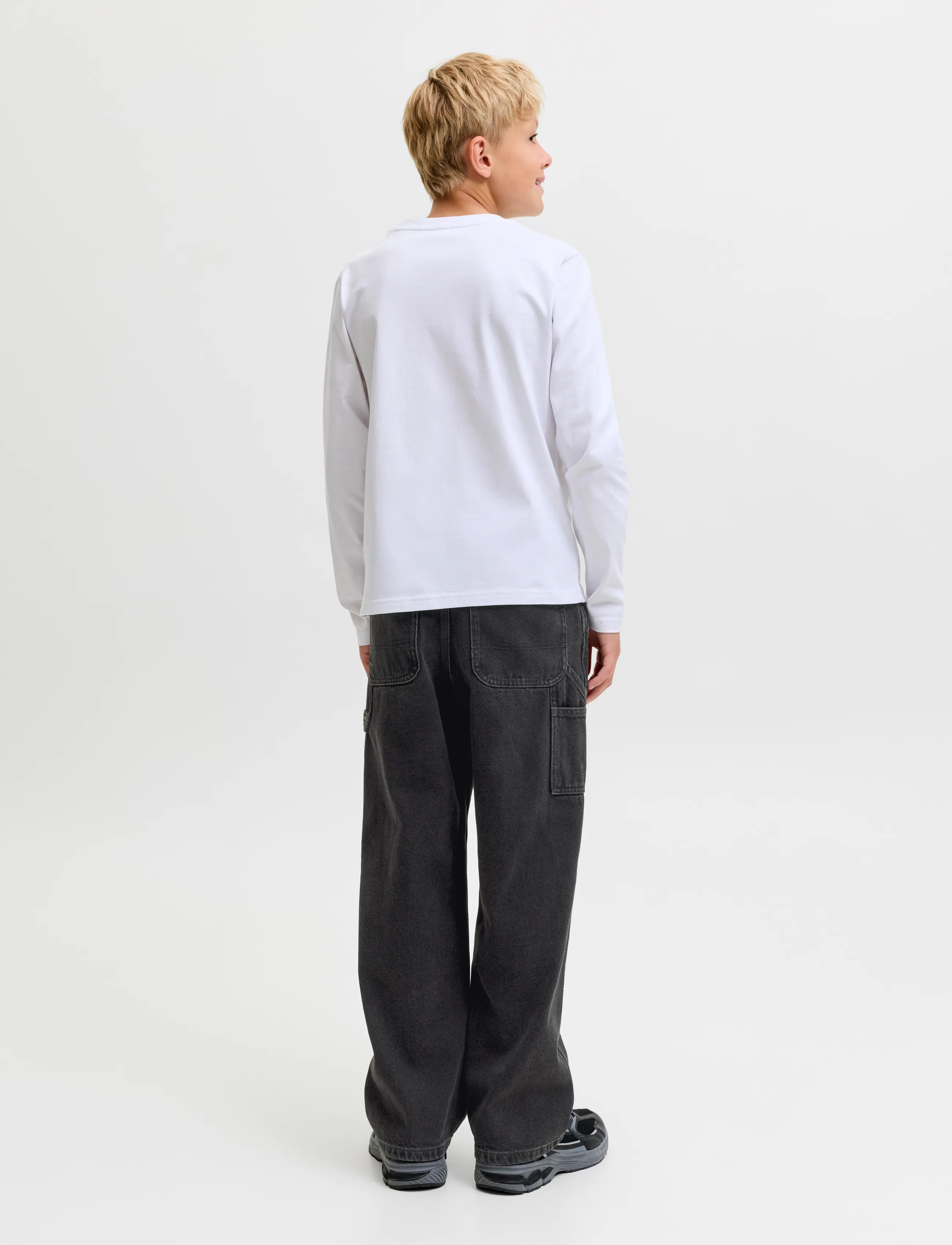 Jack & Jones - JJIALEX JJCARPENTER AT 562 JNR - black denim - 3