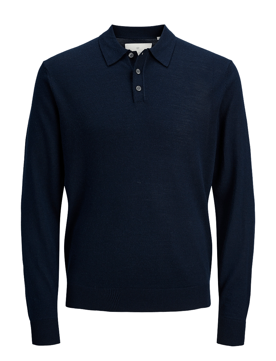 Jack & Jones - JPRBLAMERINO KNIT POLO JNR - night sky - 1