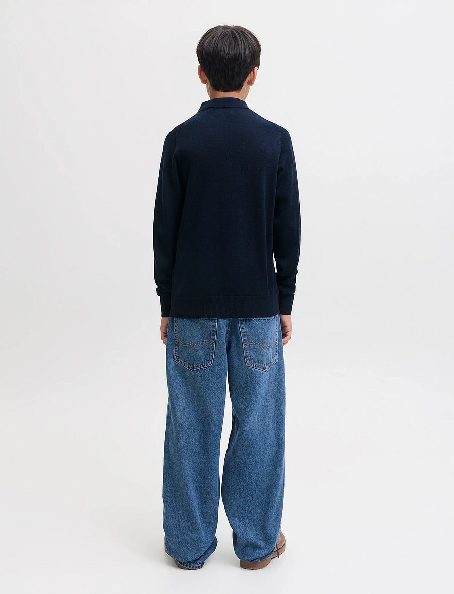 Jack & Jones - JPRBLAMERINO KNIT POLO JNR - night sky - 2