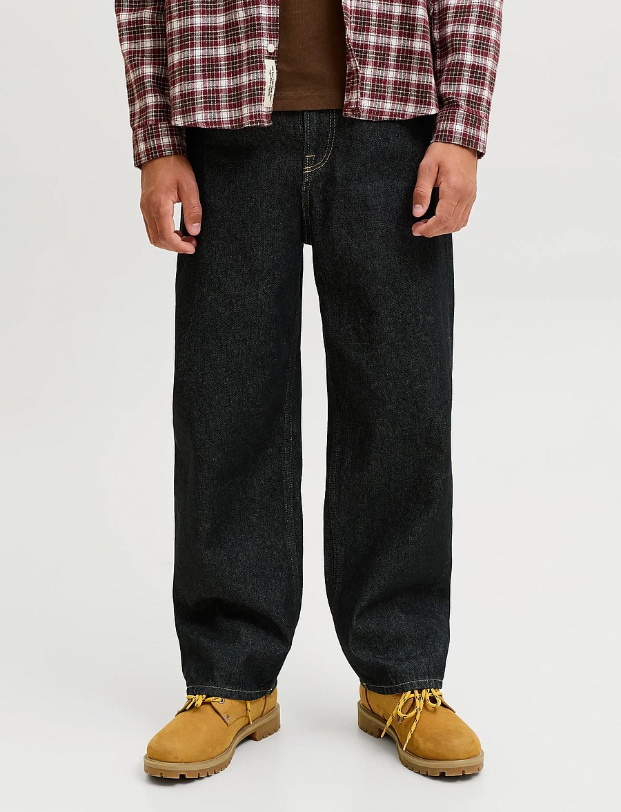 Jack & Jones - JJIALEX JJORIGINAL AKM 368 SN JNR - loose jeans - black denim - 0