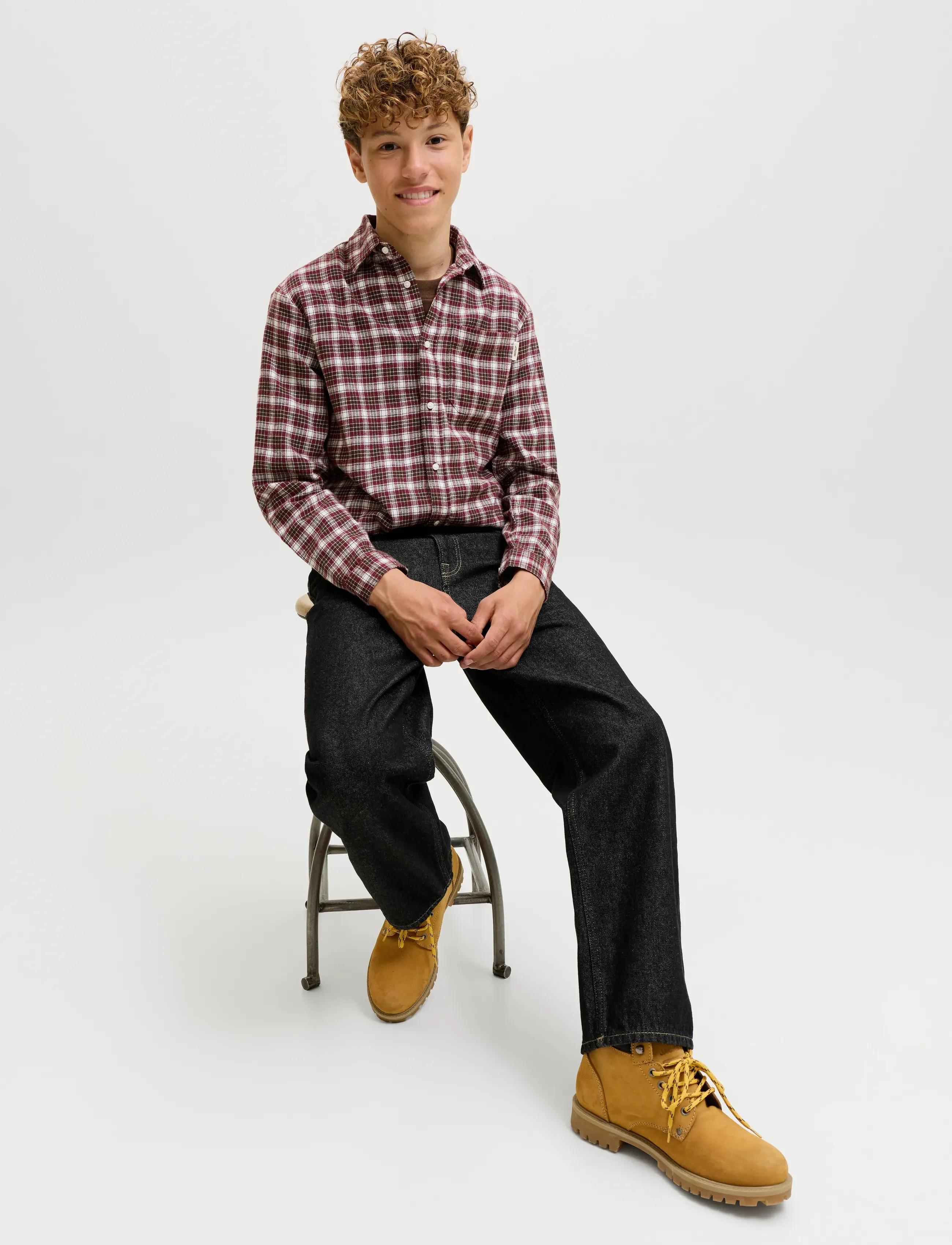 Jack & Jones - JJIALEX JJORIGINAL AKM 368 SN JNR - loose jeans - black denim - 5
