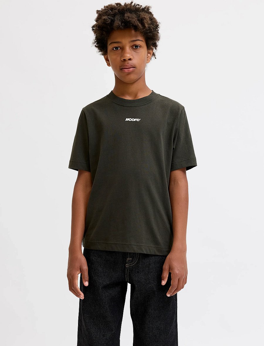 Jack & Jones - JCOCLUB BACK SCRIPT TEE SS CN SN JNR - peat - 0