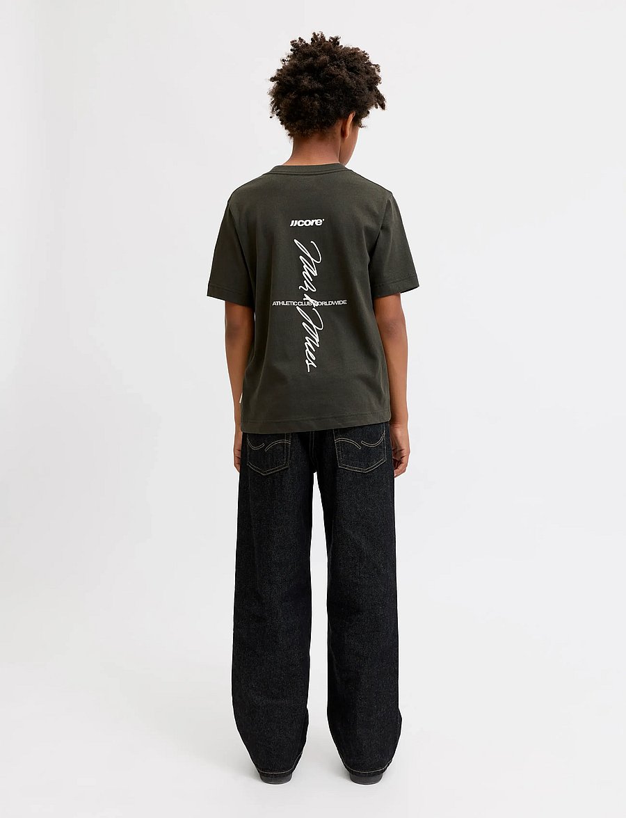 Jack & Jones - JCOCLUB BACK SCRIPT TEE SS CN SN JNR - peat - 3