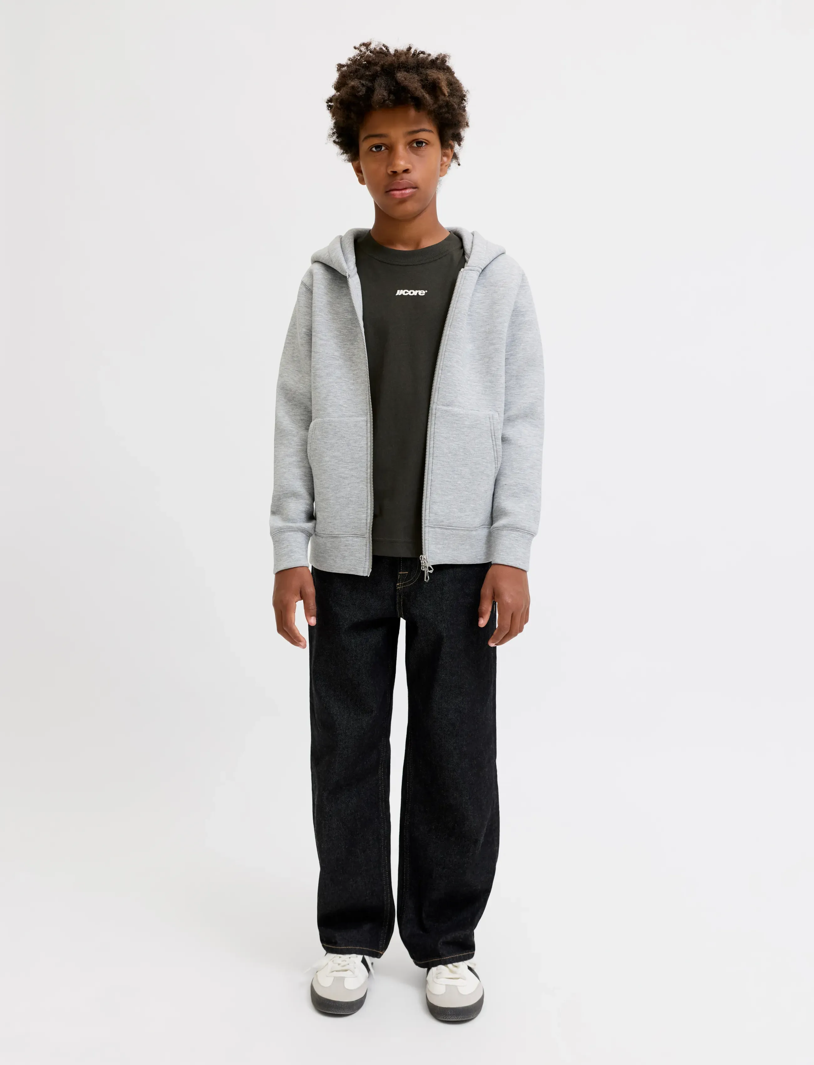 Jack & Jones - JCOCLUB BACK SCRIPT TEE SS CN SN JNR - peat - 4