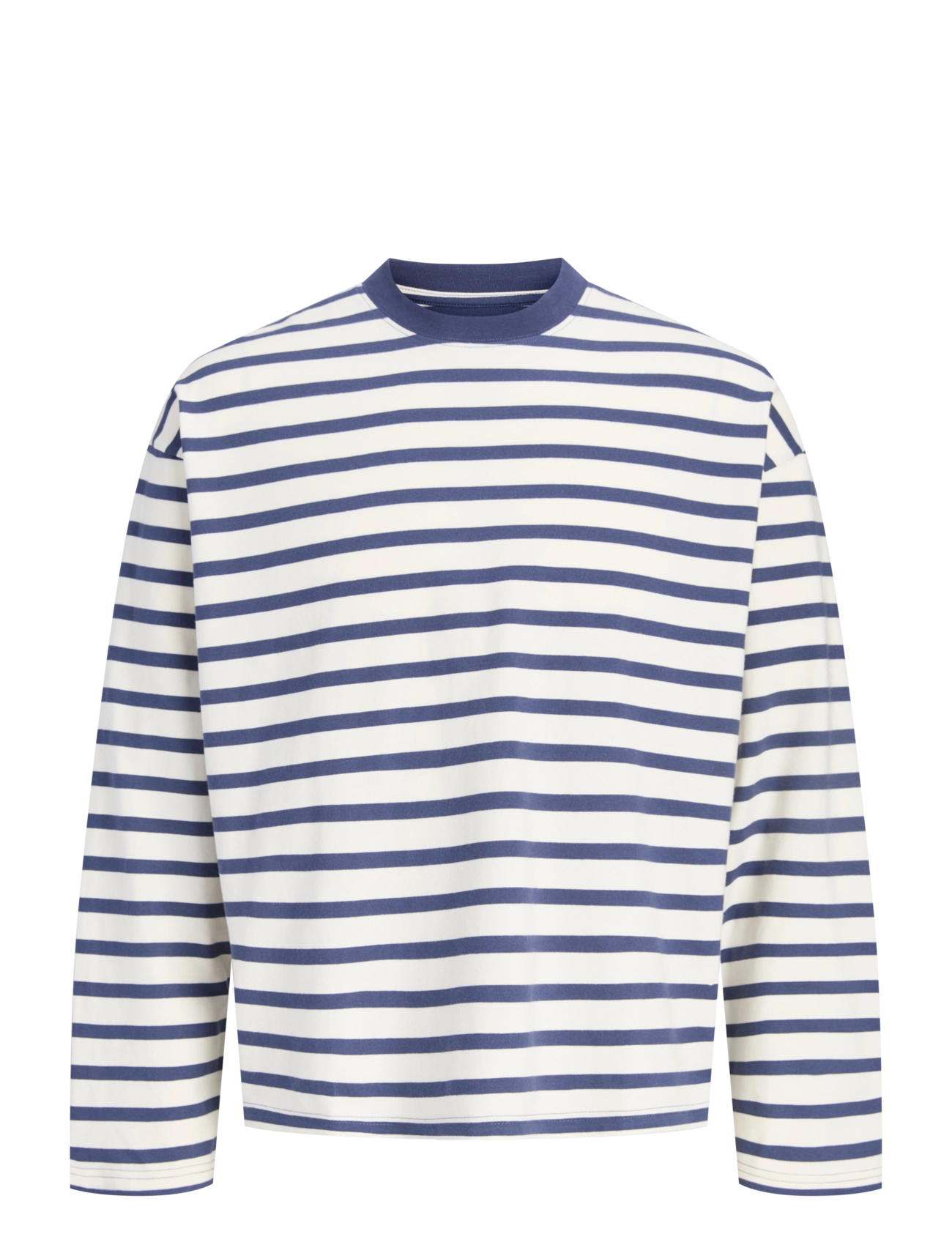 Jack & Jones - JORNORREBRO STRIPE TEE LS CREW NECK JNR - långärmade t-shirts - crown blue - 1
