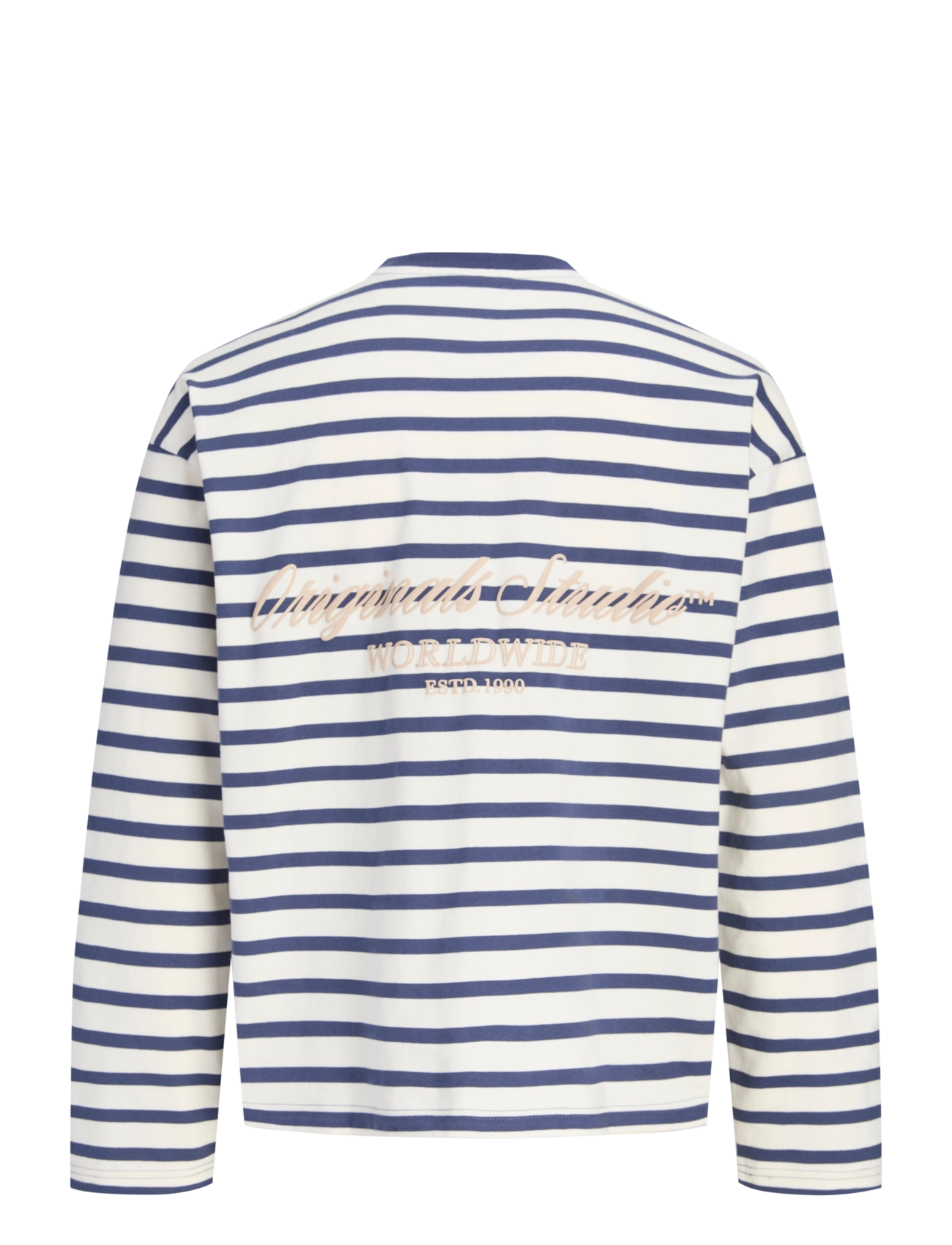 Jack & Jones - JORNORREBRO STRIPE TEE LS CREW NECK JNR - långärmade t-shirts - crown blue - 2