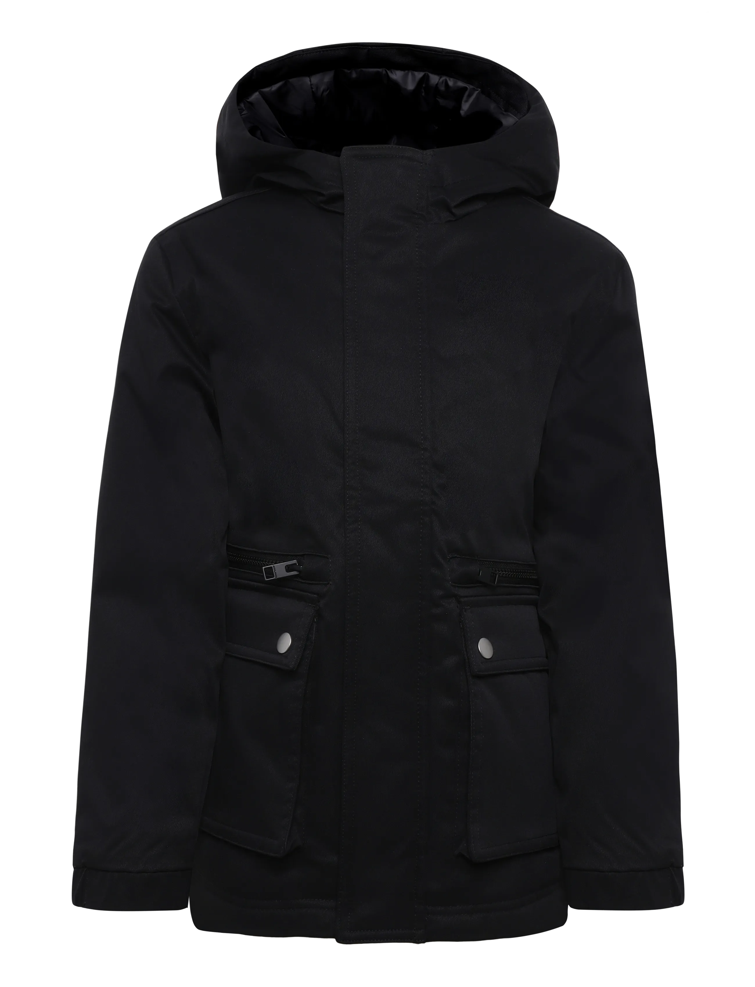 Jack & Jones JJEWOLF PARKA JACKET SN JNR - Thermo jacket - BLACK / black