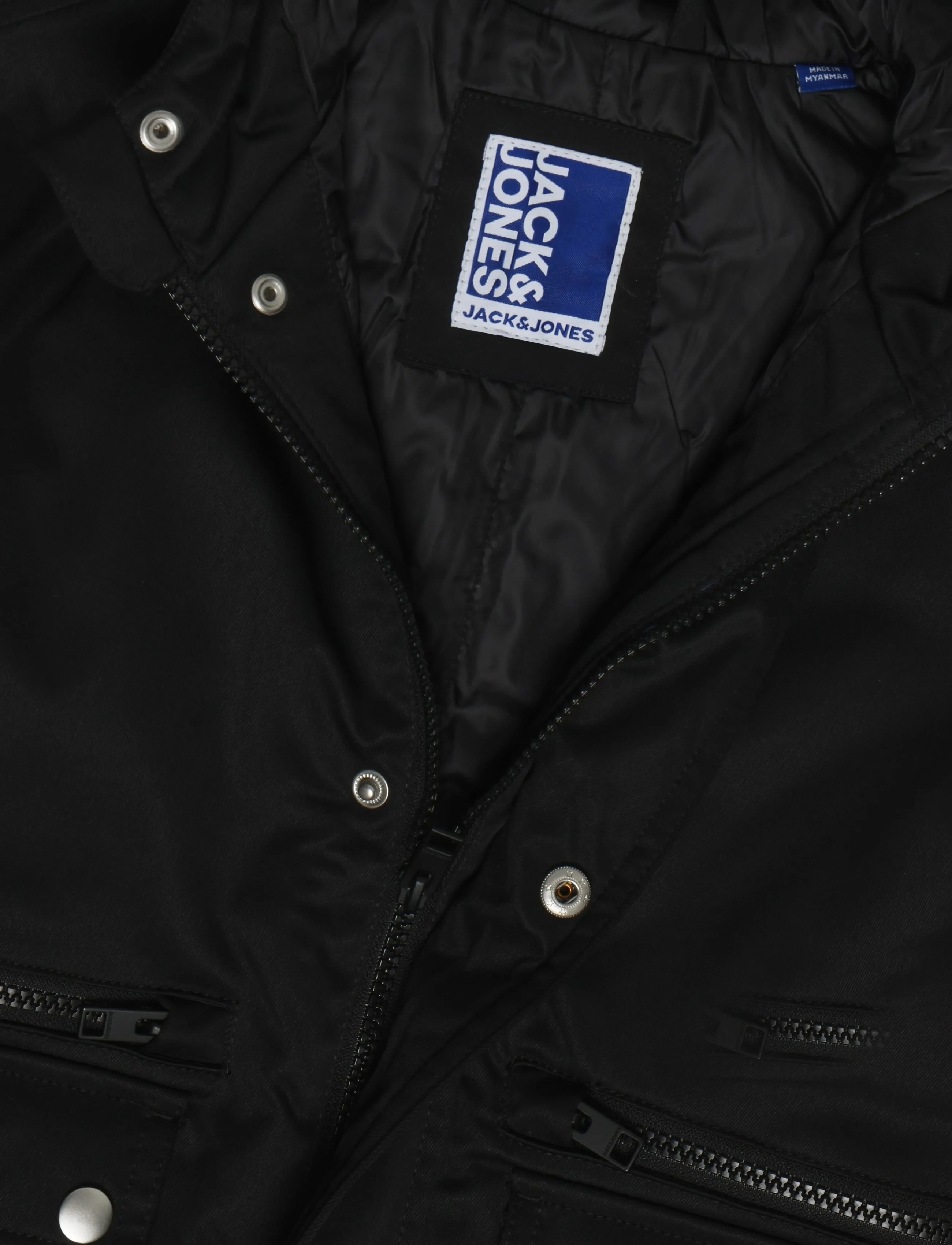 Jack & Jones - JJEWOLF PARKA JACKET SN JNR - fall jackets - black - 2