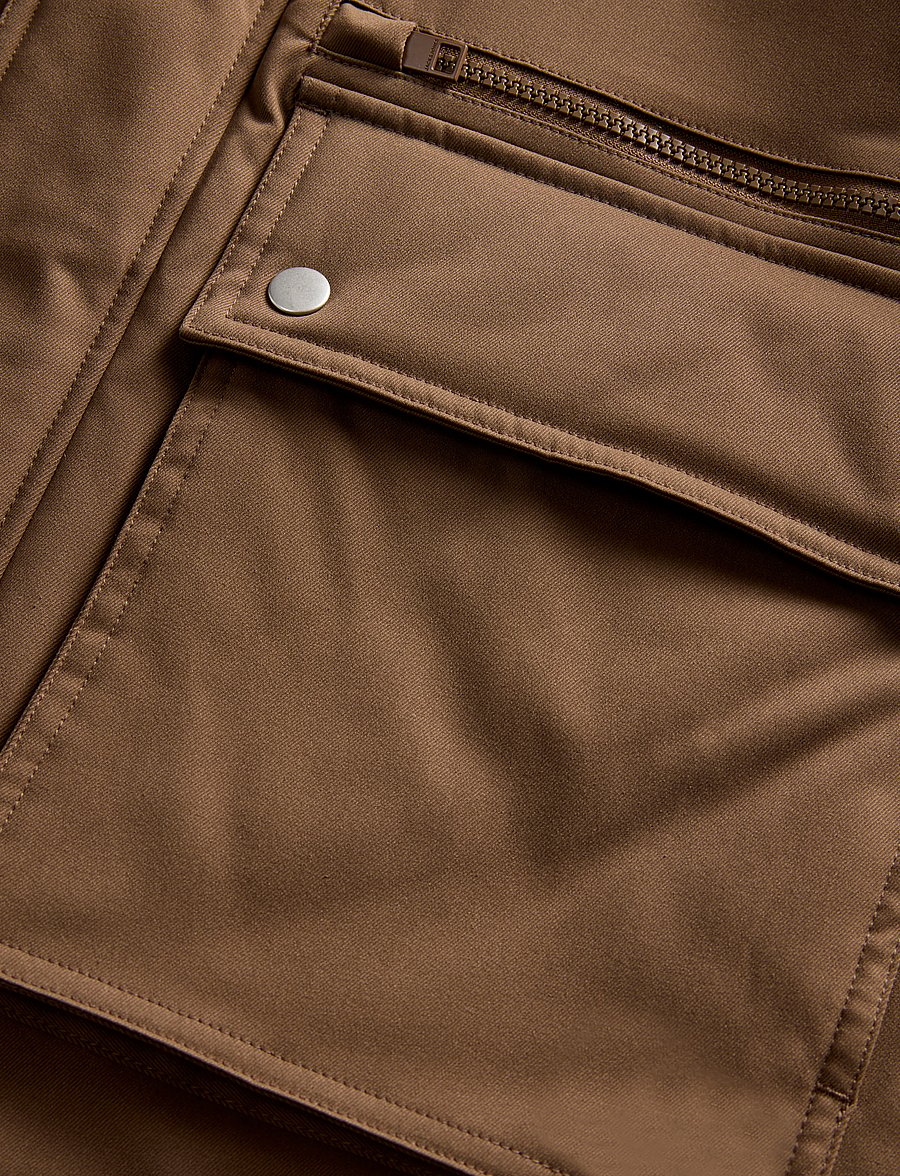 Jack & Jones - JJEWOLF PARKA JACKET SN JNR - daunen- und steppjacken - cocoa - 2