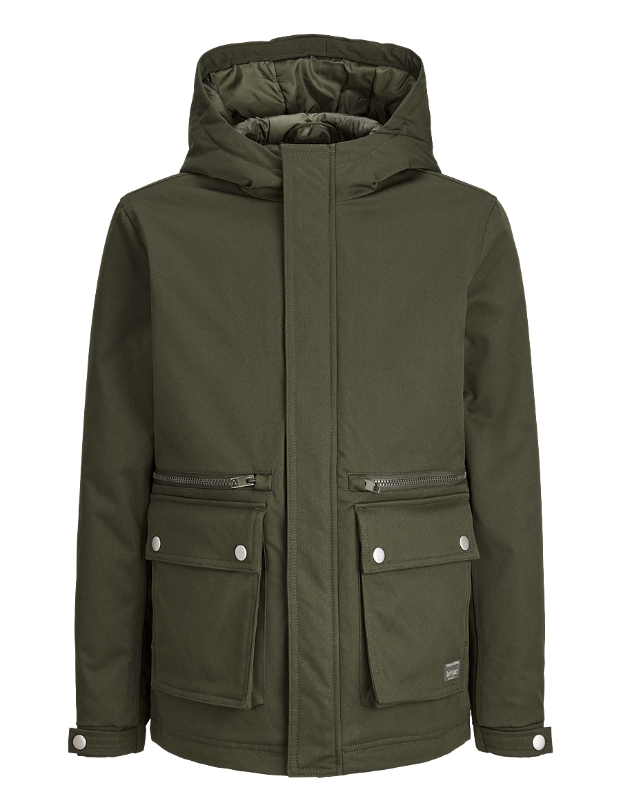 Jack & Jones - JJEWOLF PARKA JACKET SN JNR - termojakker - rosin - 0