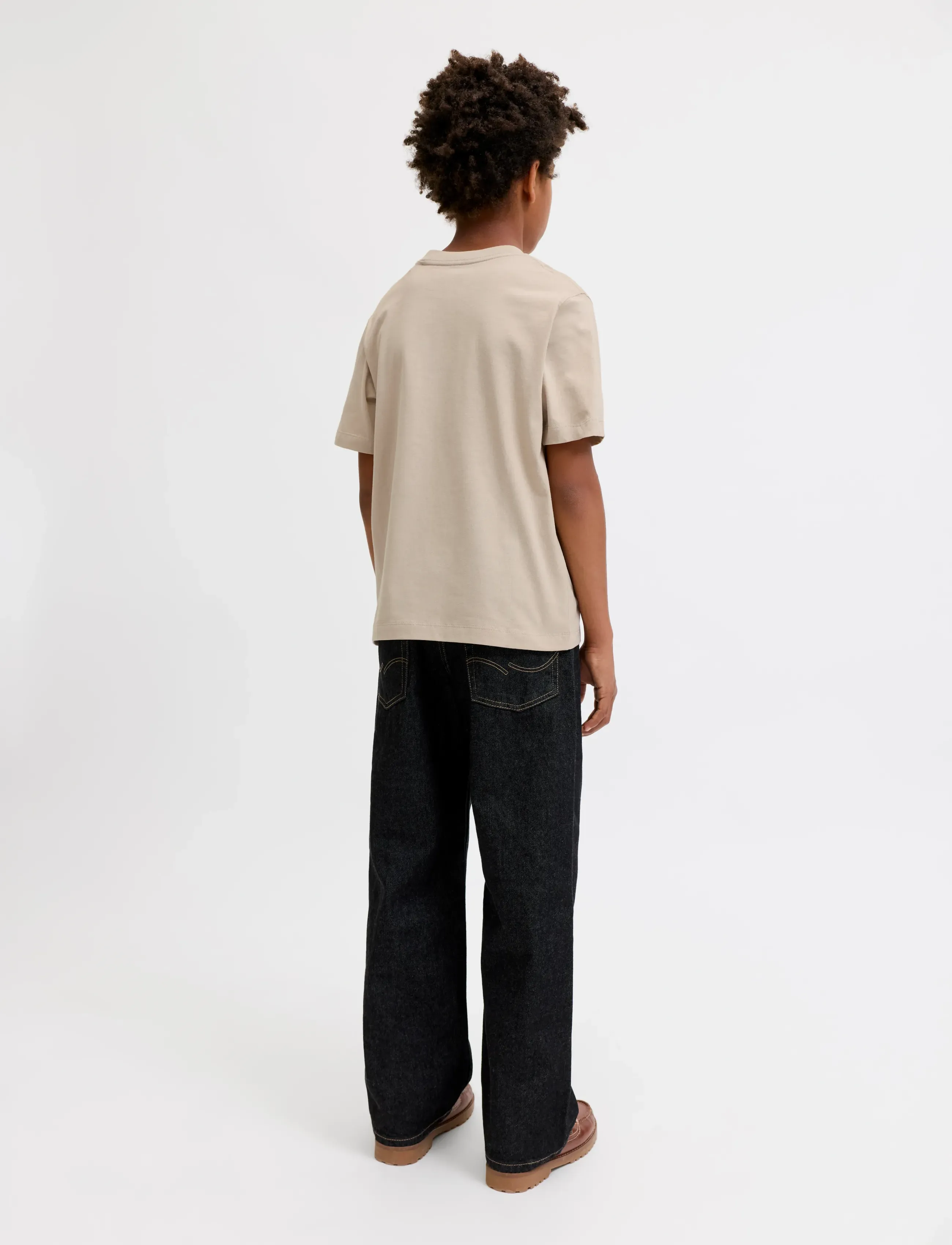 Jack & Jones - JORFREDERIKSBERG MONOGRAM TEE SS CN JNR - lühikeste varrukatega t-särgid - feather gray - 3