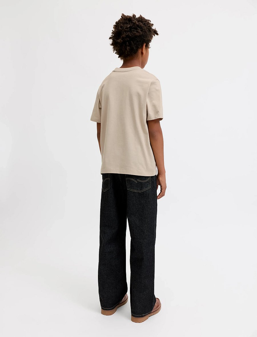 Jack & Jones - JORFREDERIKSBERG MONOGRAM TEE SS CN JNR - lühikeste varrukatega t-särgid - feather gray - 3