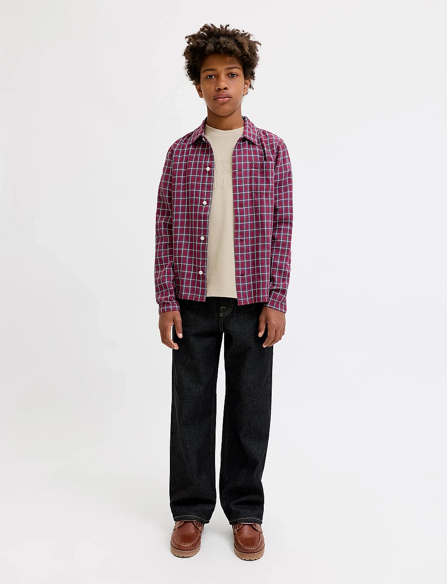 Jack & Jones - JORFREDERIKSBERG MONOGRAM TEE SS CN JNR - lühikeste varrukatega t-särgid - feather gray - 4