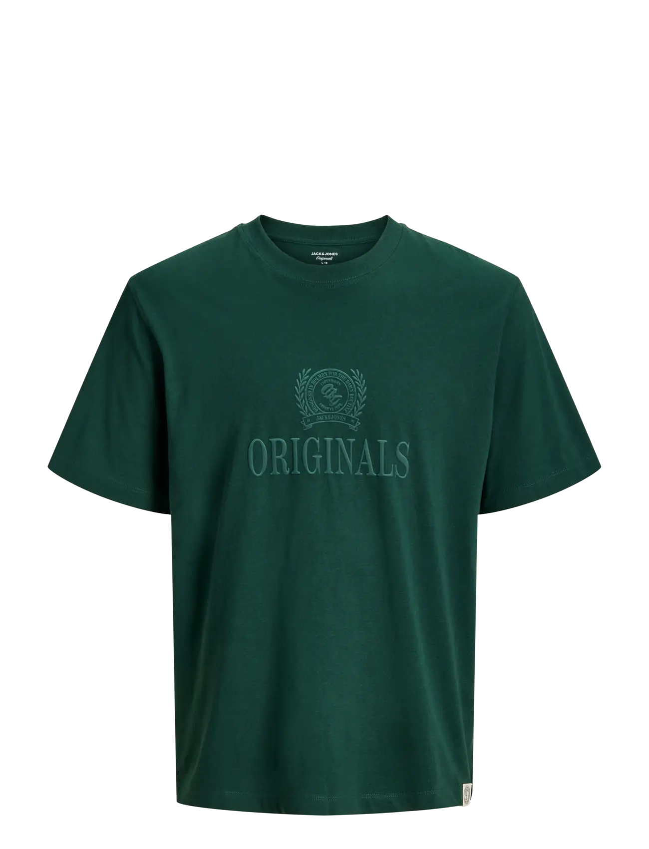 Jack & Jones JORFREDERIKSBERG MONOGRAM TEE SS CN JNR - Kortärmade t-shirts - PINE GROVE / green